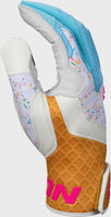 Gants De Frappe Easton Sugar Rush Walk-Off Ethos – Médium, Rose/bleu, NEUF