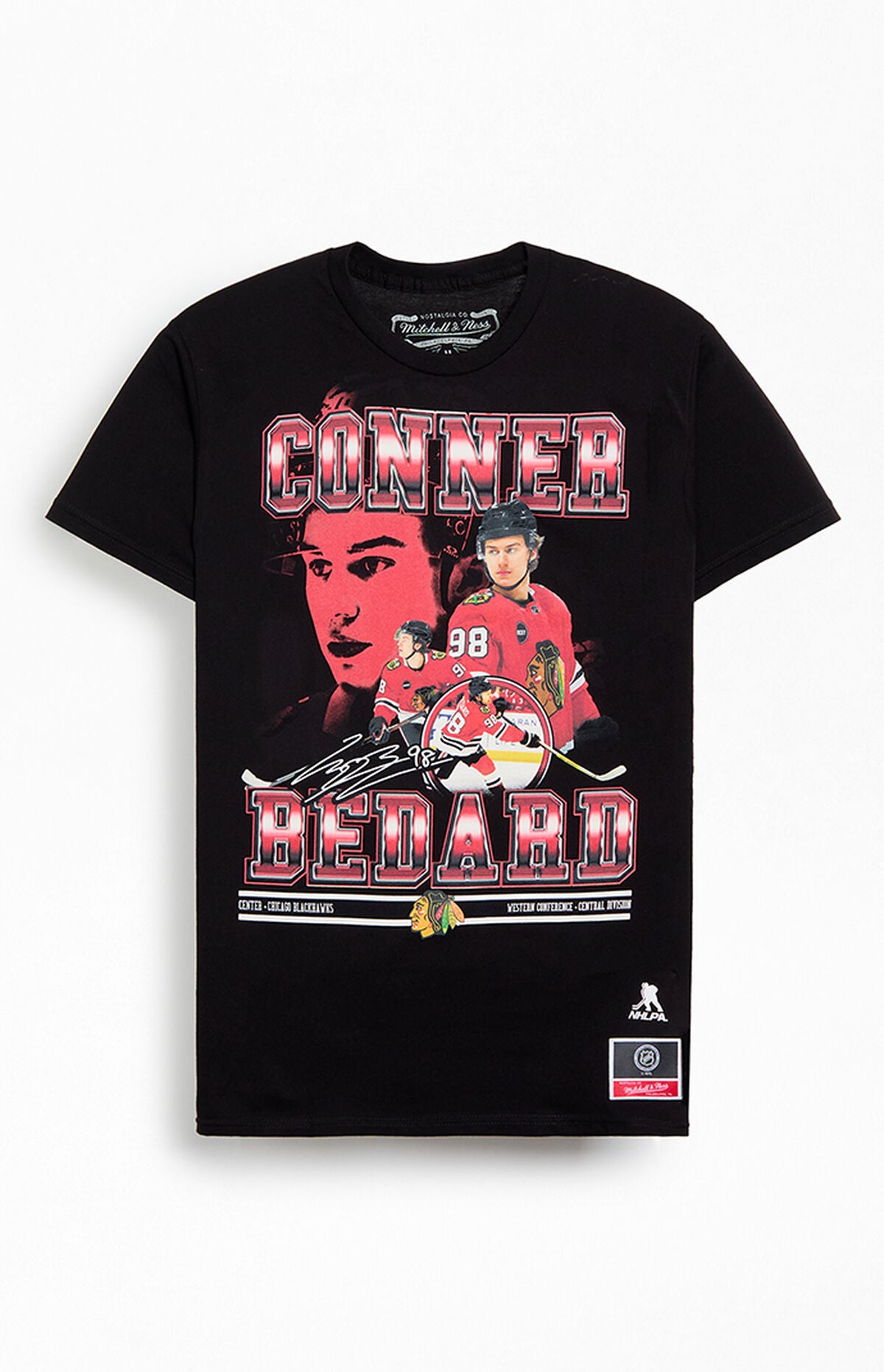 Mitchell & Ness Chicago Blackhawks Player Tee Black