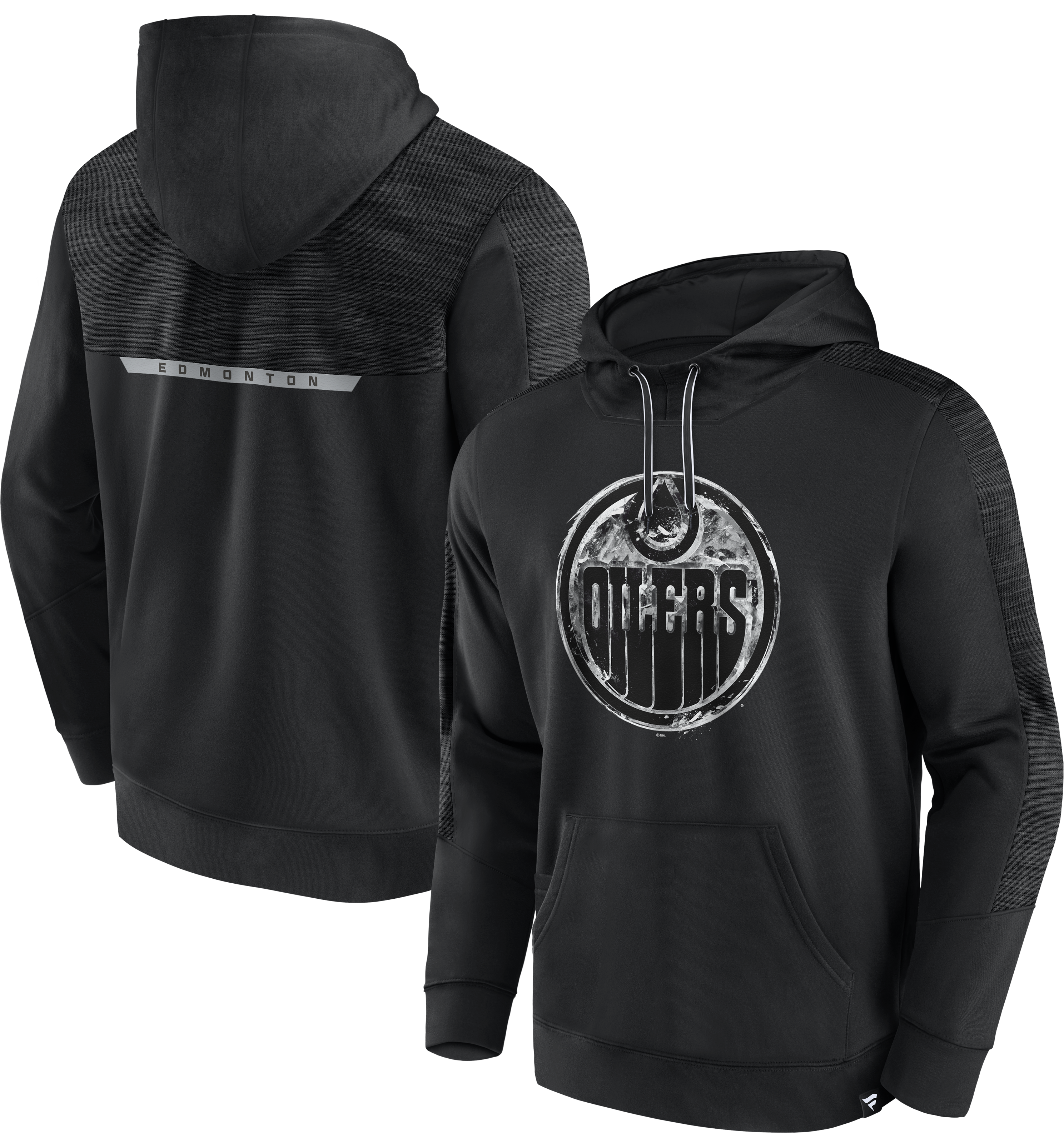 Men's Edmonton Oilers Iced Out Pullover Hoodie