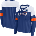 Fanatics Edmonton Oilers Women's Even Match Lace-Up Long Sleeve