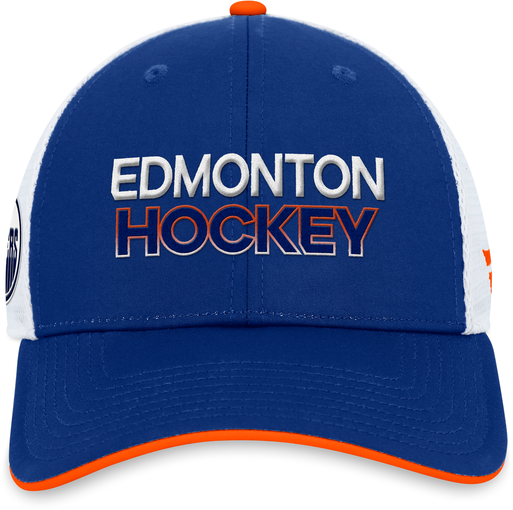 Edmonton Oilers Authentic Pro Trucker Adjustable Hat