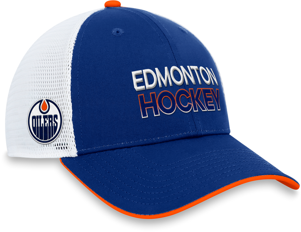 Edmonton Oilers Authentic Pro Trucker Adjustable Hat