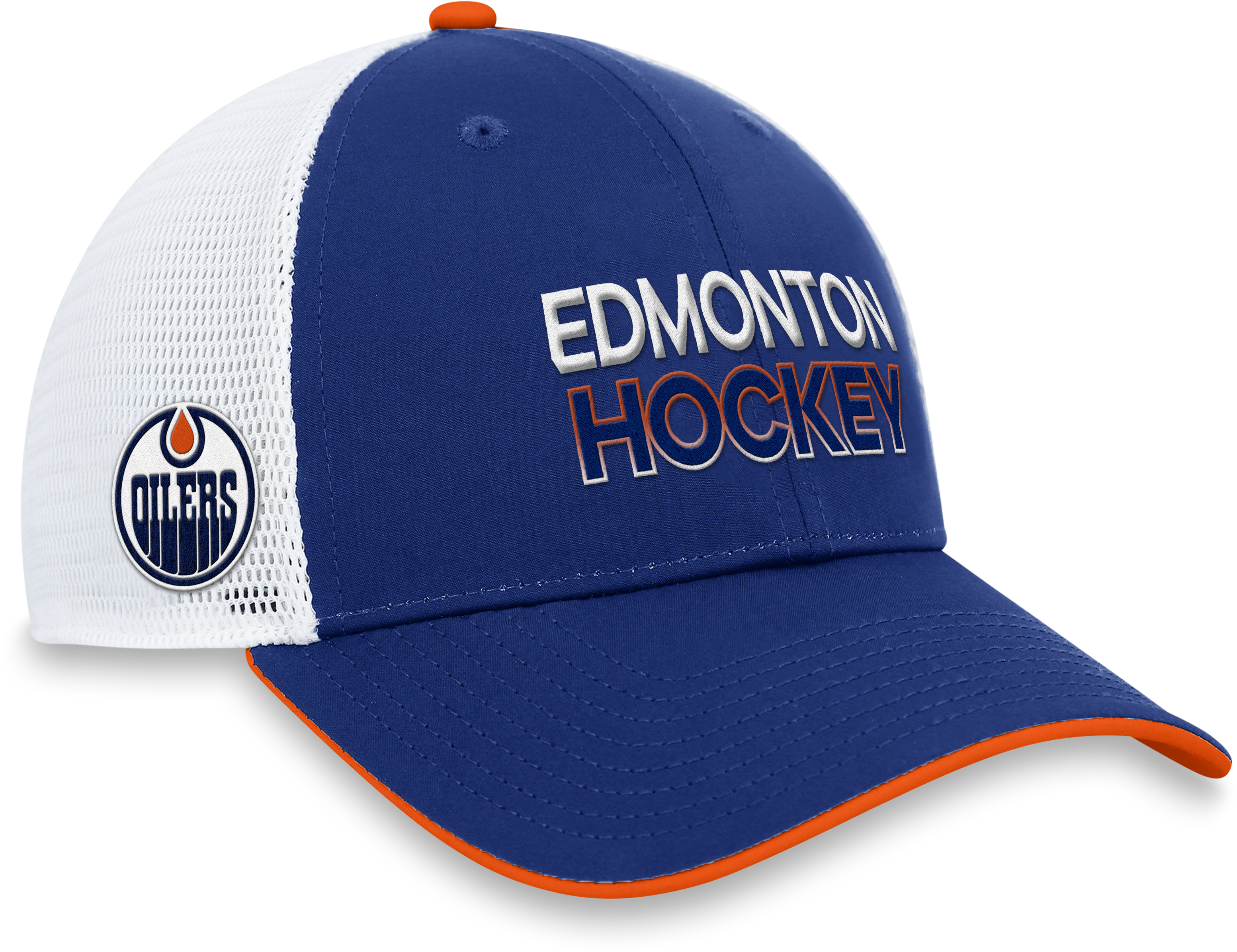 Edmonton Oilers Authentic Pro Trucker Adjustable Hat