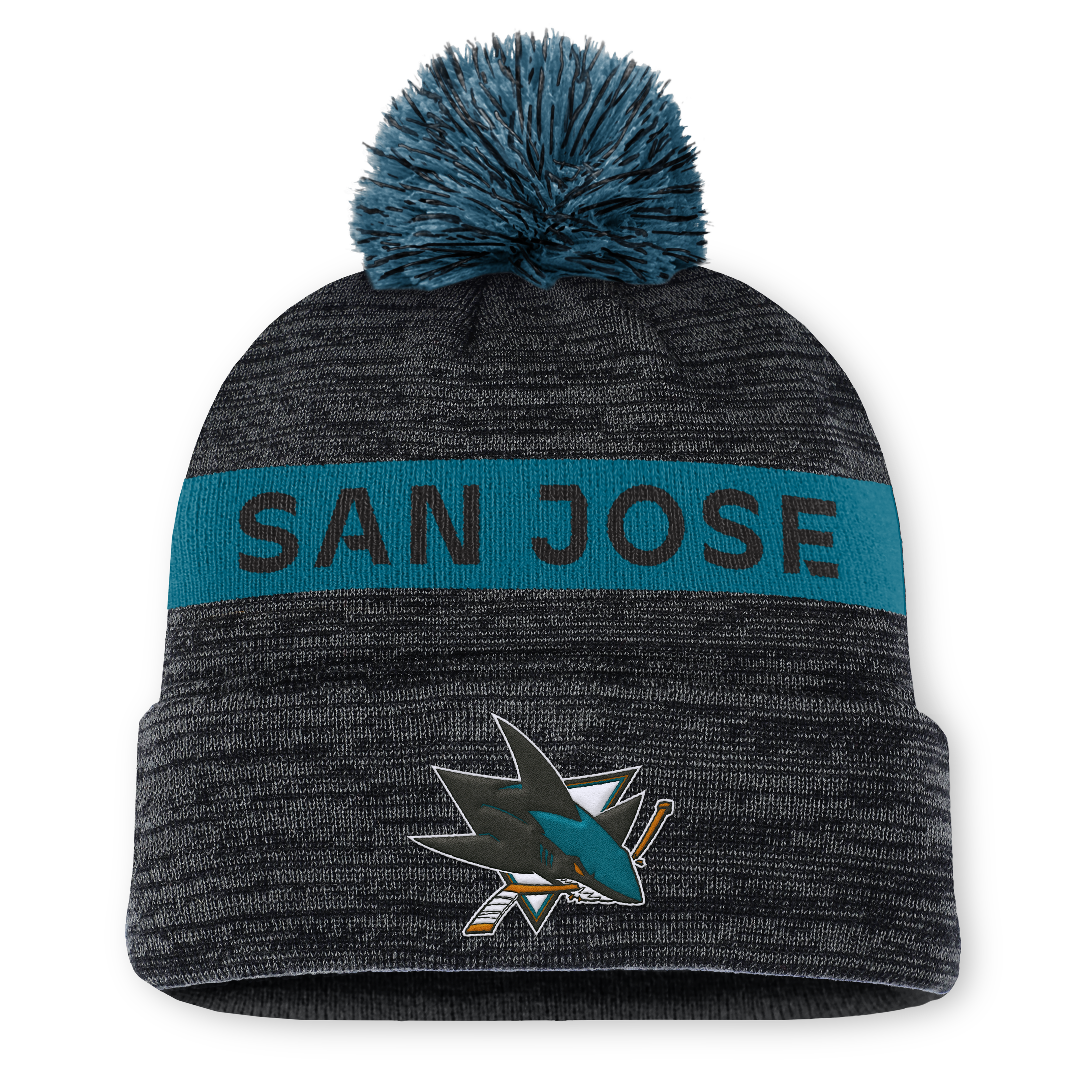 NHL Authentic Pro Rink Cuffed Knit Hat with Pom