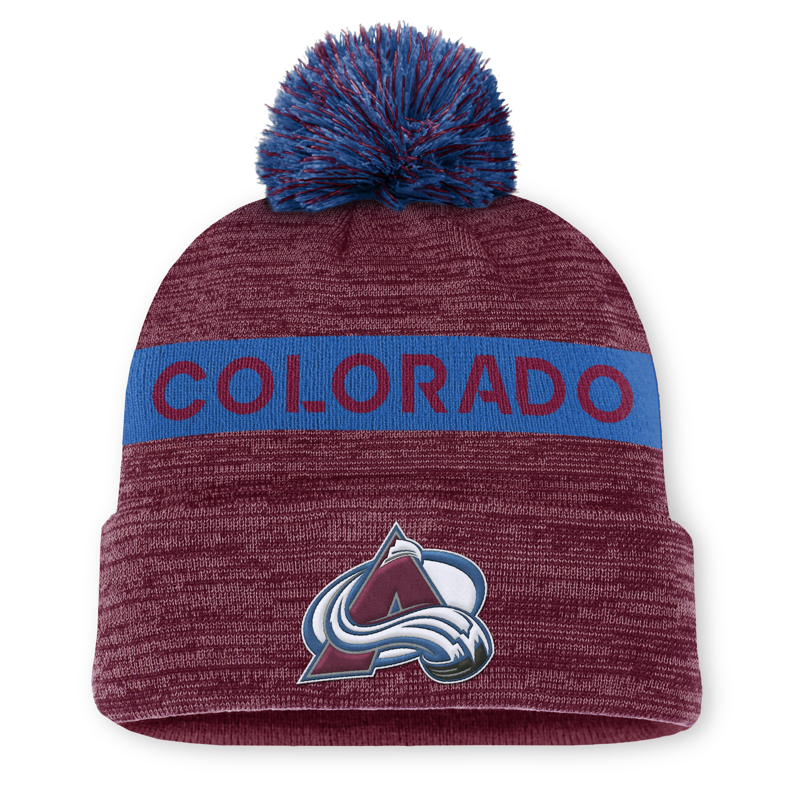 NHL Authentic Pro Rink Cuffed Knit Hat with Pom