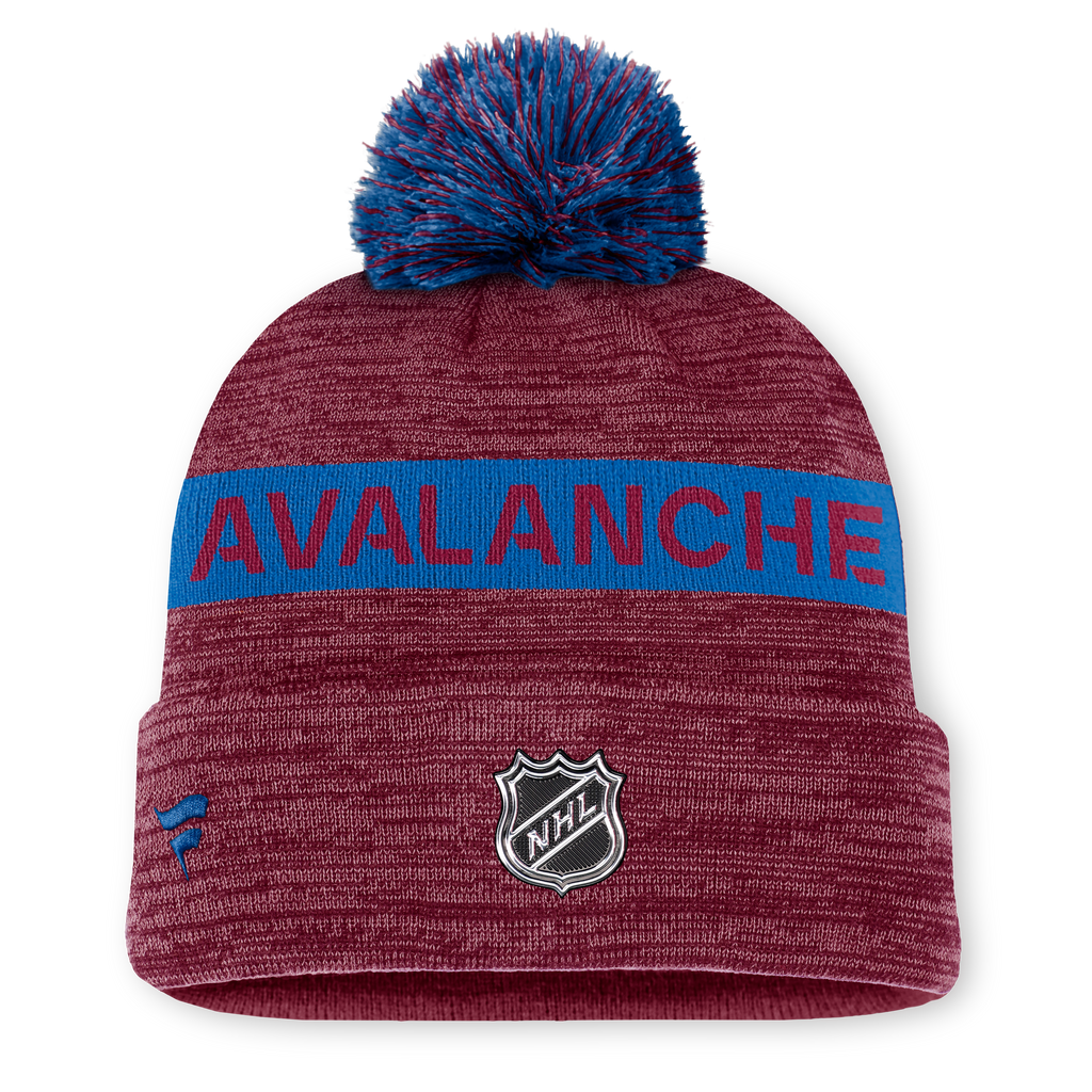 NHL Authentic Pro Rink Cuffed Knit Hat with Pom