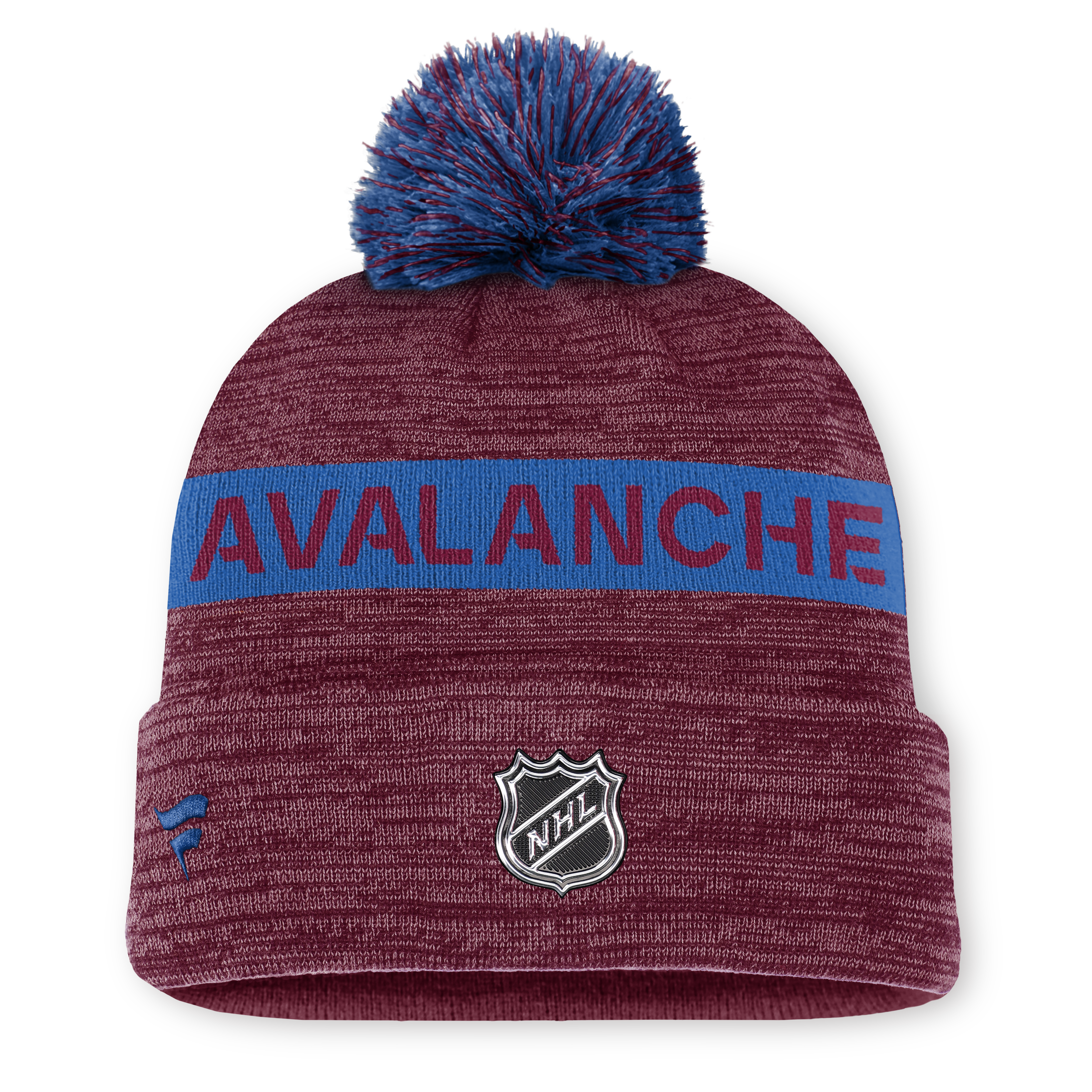 NHL Authentic Pro Rink Cuffed Knit Hat with Pom