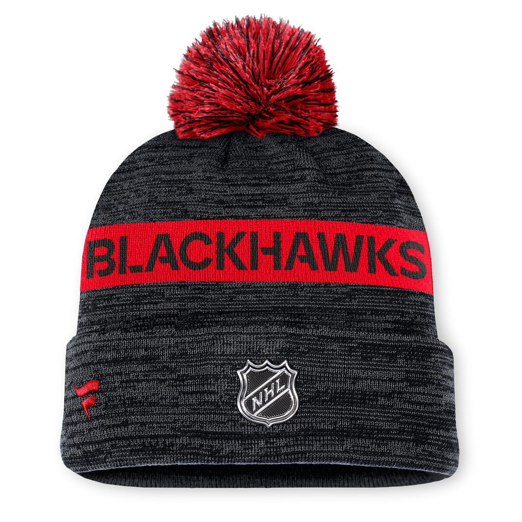NHL Authentic Pro Rink Cuffed Knit Hat with Pom