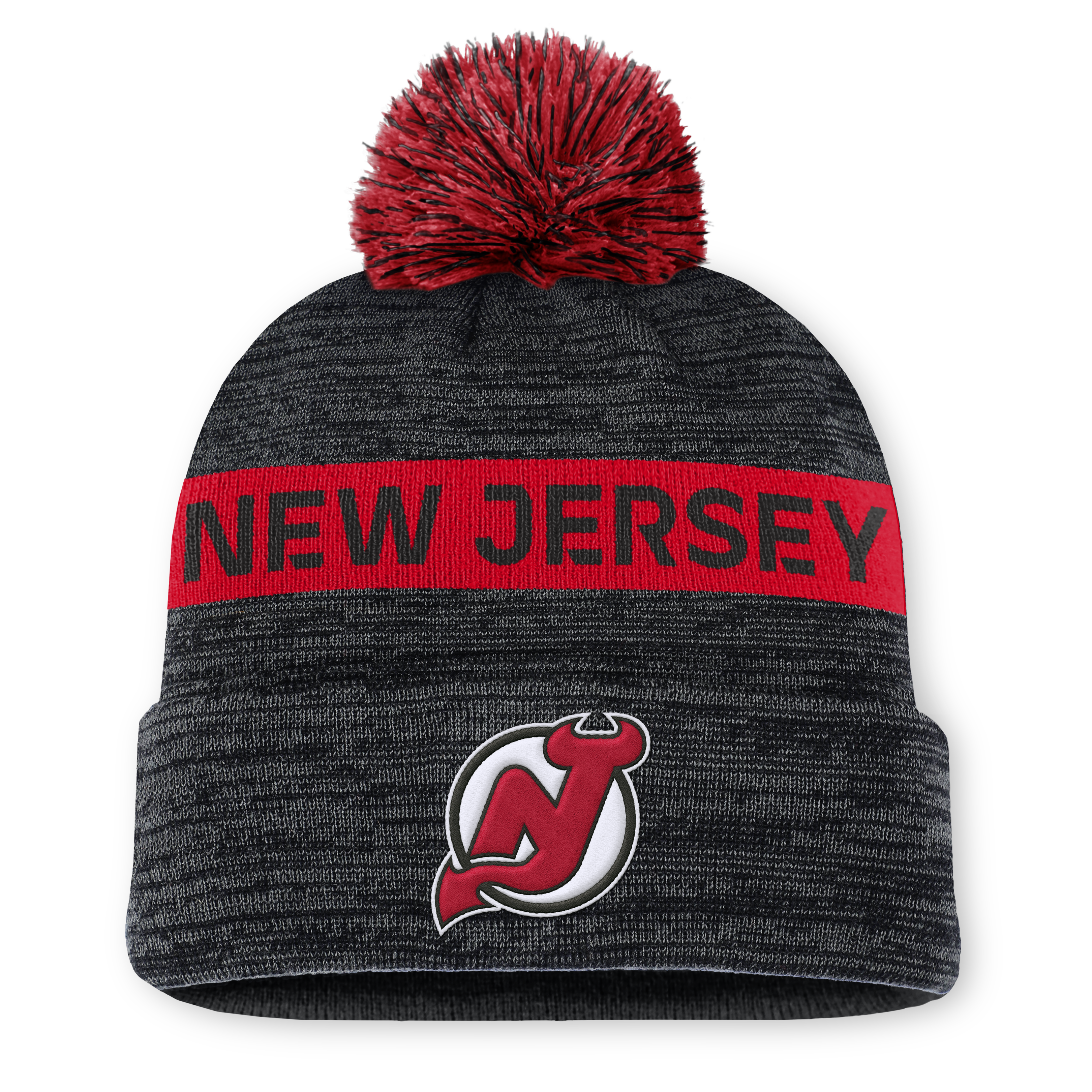 NHL Authentic Pro Rink Cuffed Knit Hat with Pom
