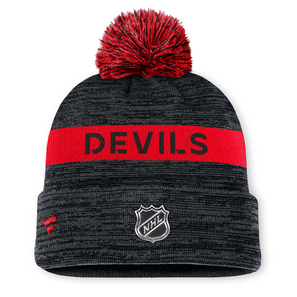 NHL Authentic Pro Rink Cuffed Knit Hat with Pom