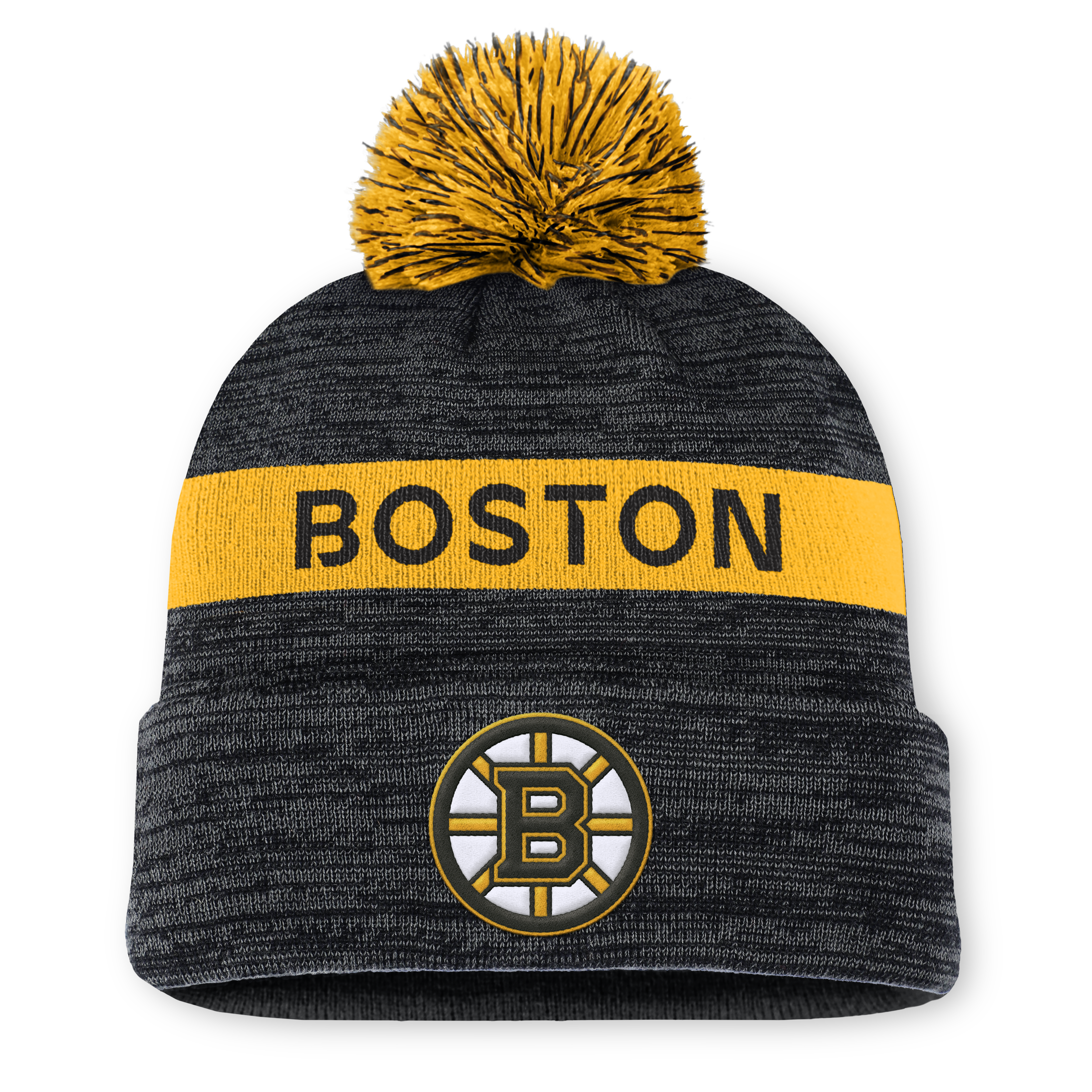 NHL Authentic Pro Rink Cuffed Knit Hat with Pom