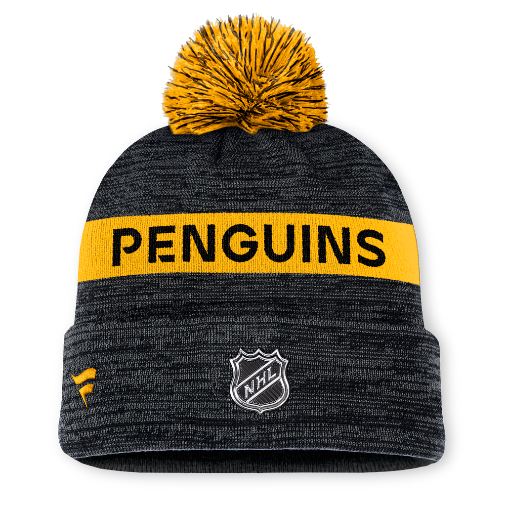NHL Authentic Pro Rink Cuffed Knit Hat with Pom