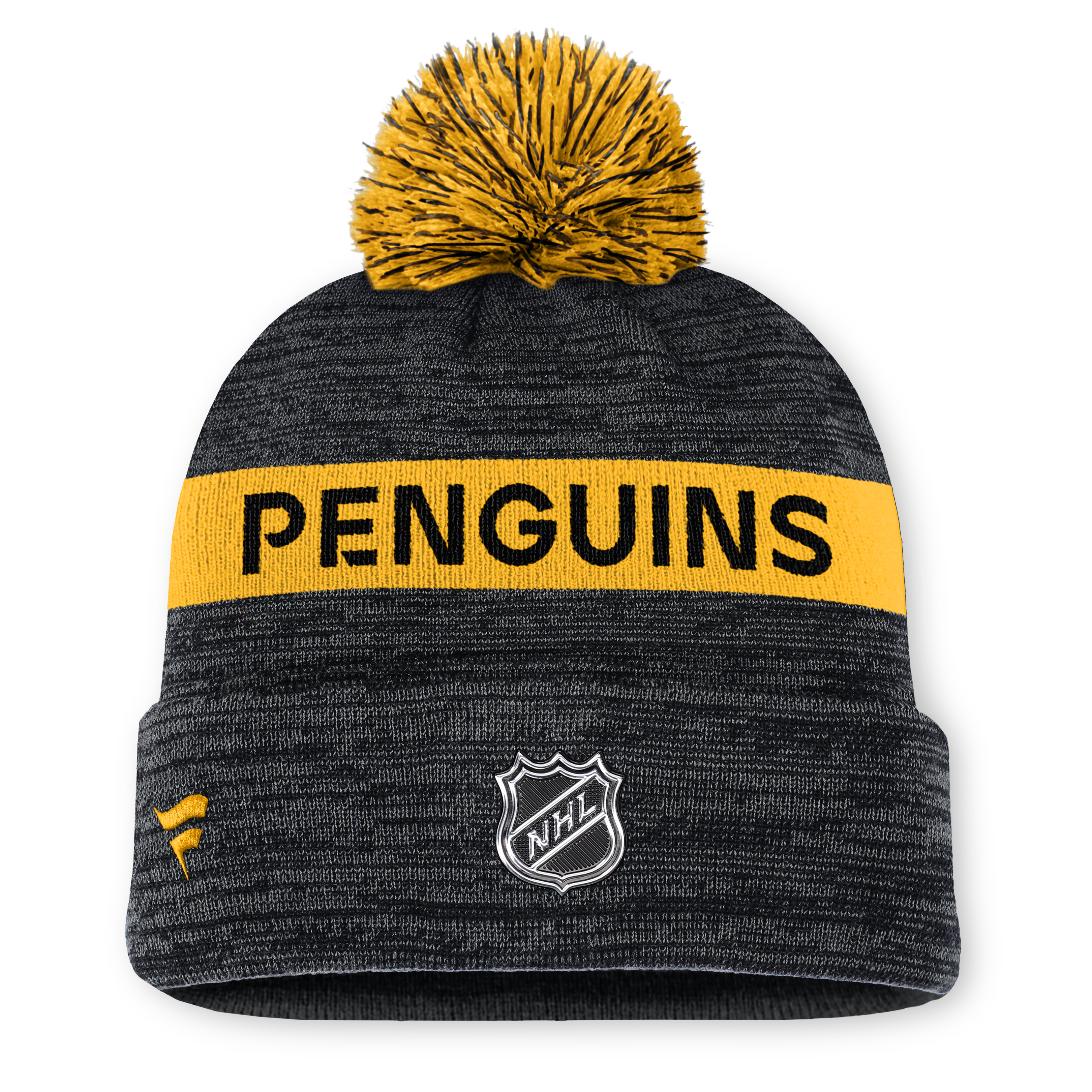NHL Authentic Pro Rink Cuffed Knit Hat with Pom