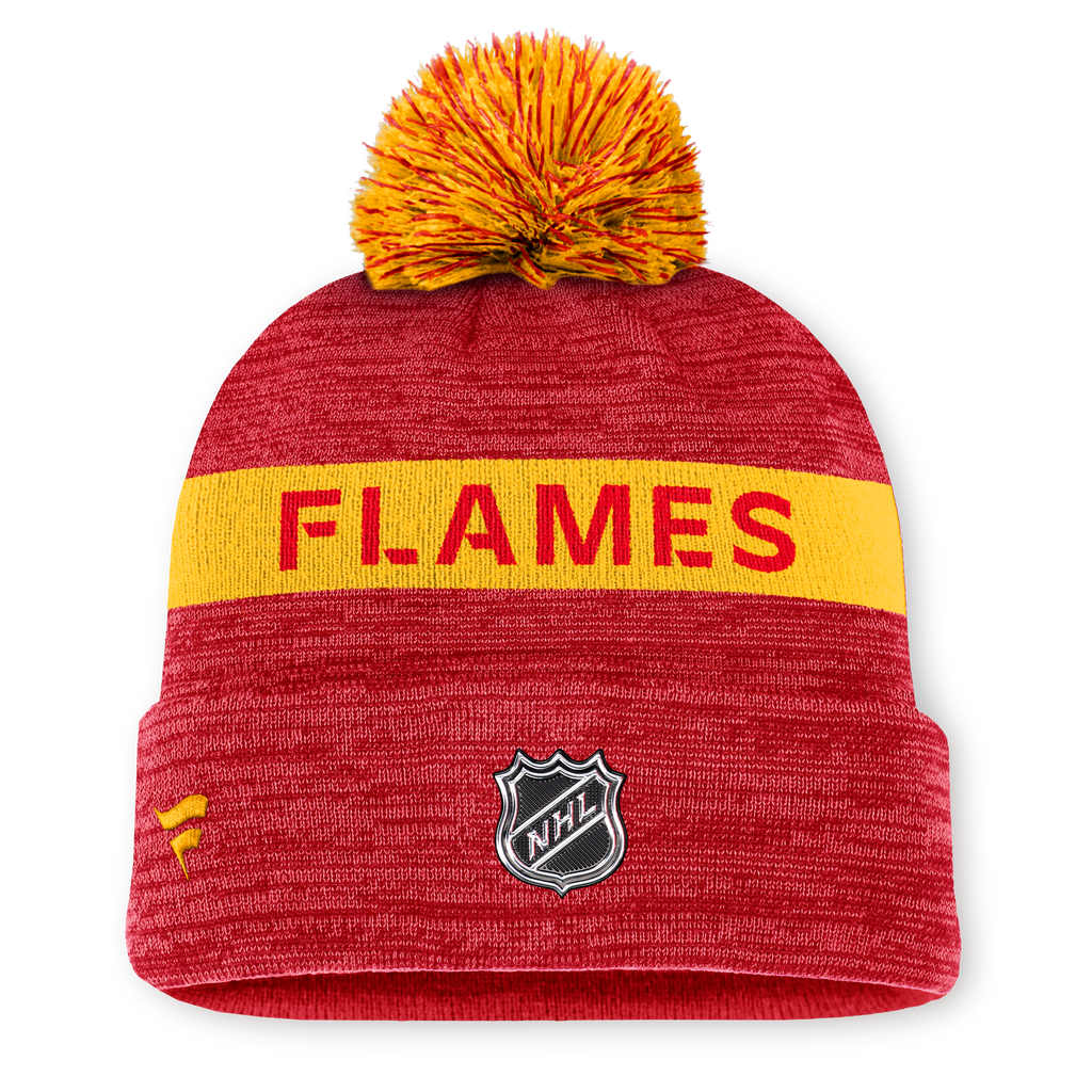 NHL Authentic Pro Rink Cuffed Knit Hat with Pom