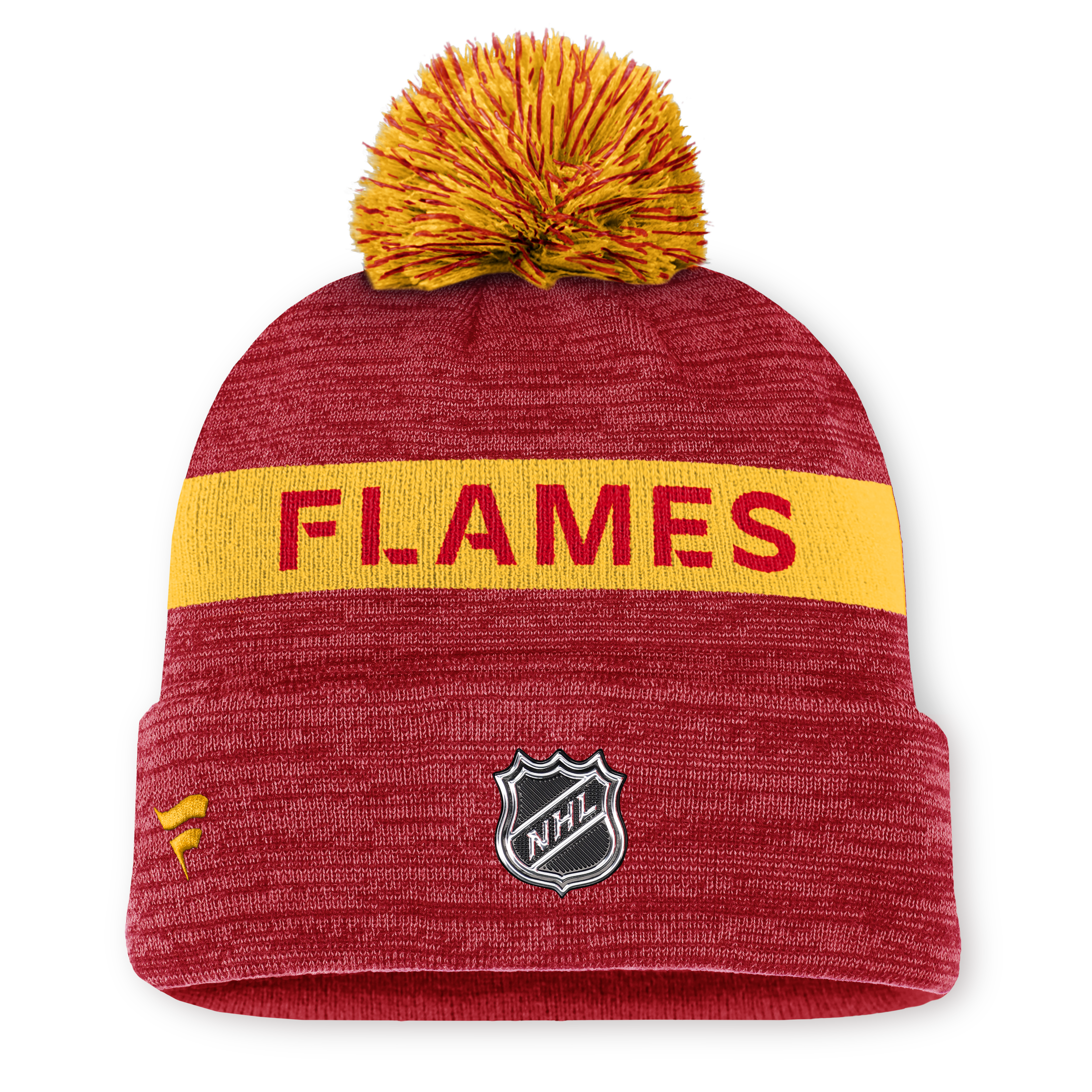 NHL Authentic Pro Rink Cuffed Knit Hat with Pom
