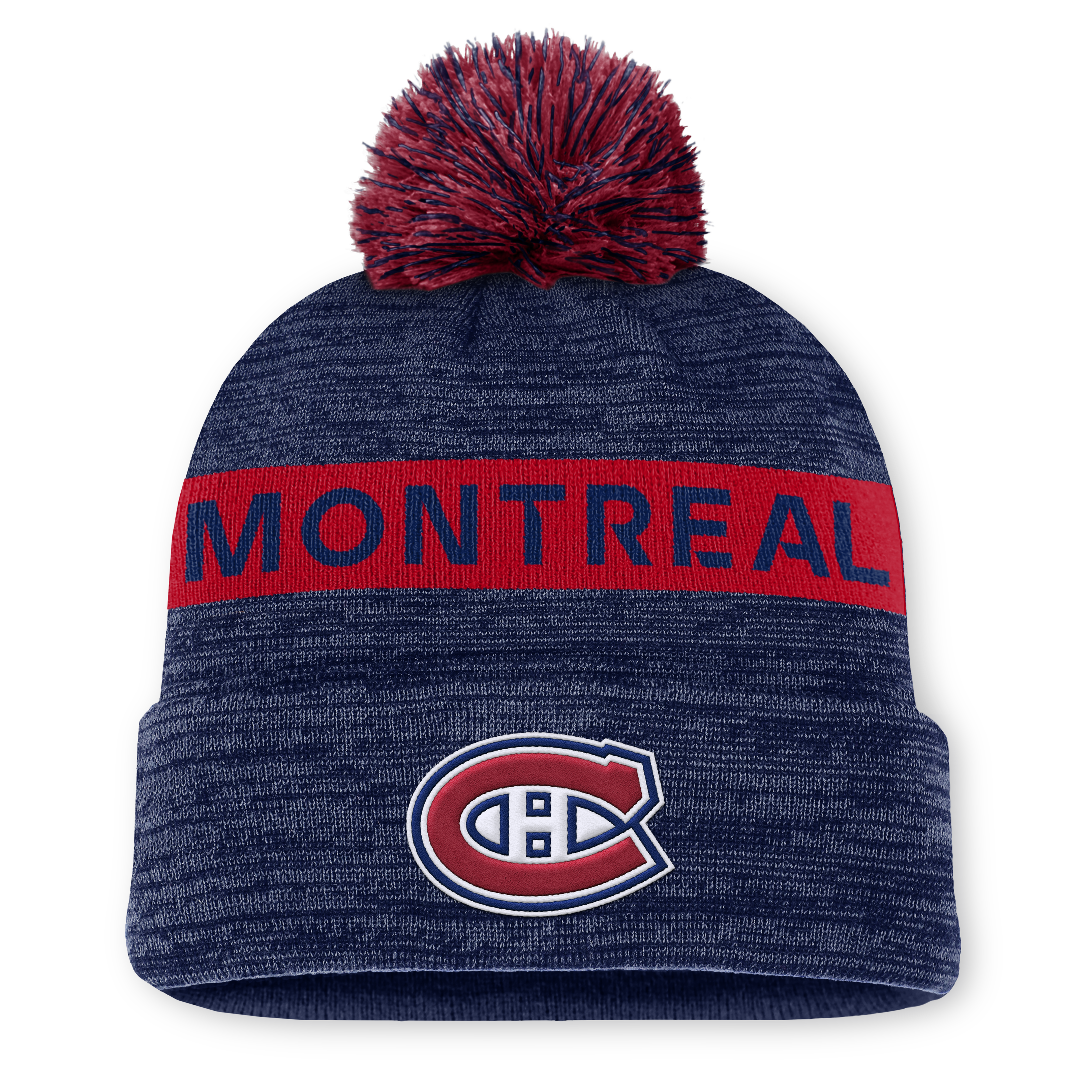 NHL Authentic Pro Rink Cuffed Knit Hat with Pom