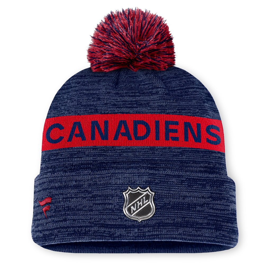 NHL Authentic Pro Rink Cuffed Knit Hat with Pom