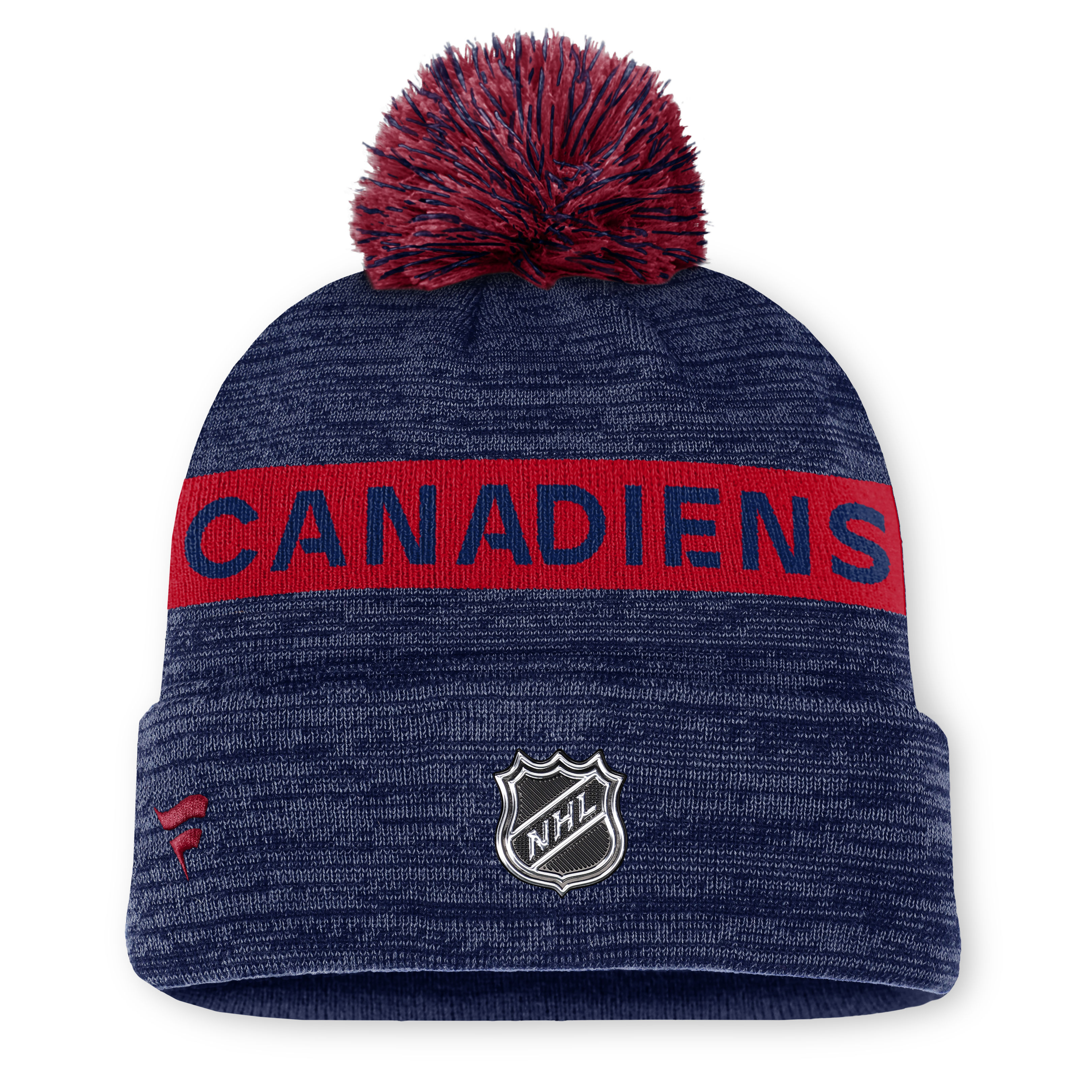 NHL Authentic Pro Rink Cuffed Knit Hat with Pom