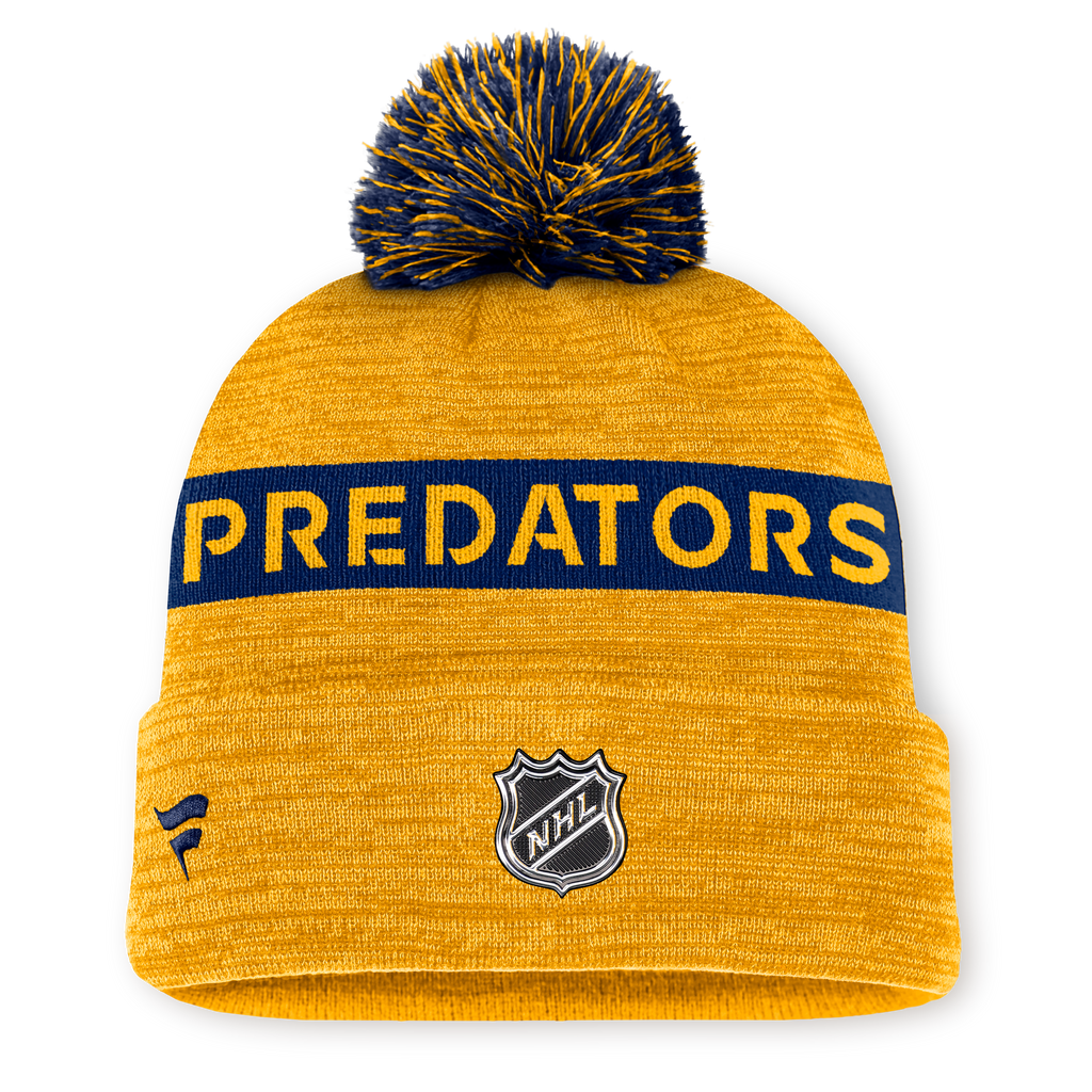 NHL Authentic Pro Rink Cuffed Knit Hat with Pom