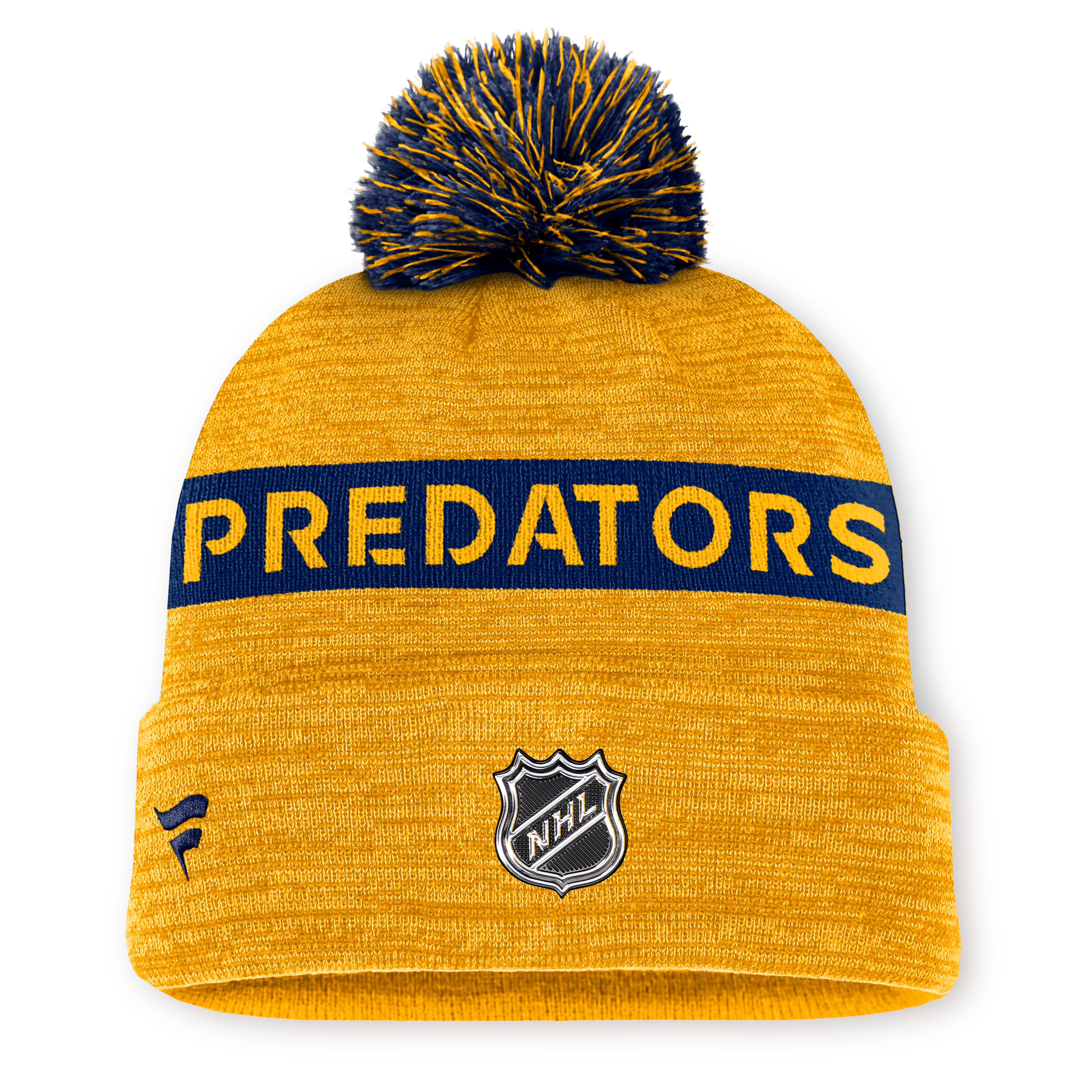 NHL Authentic Pro Rink Cuffed Knit Hat with Pom