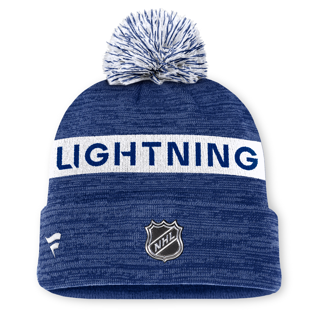 NHL Authentic Pro Rink Cuffed Knit Hat with Pom