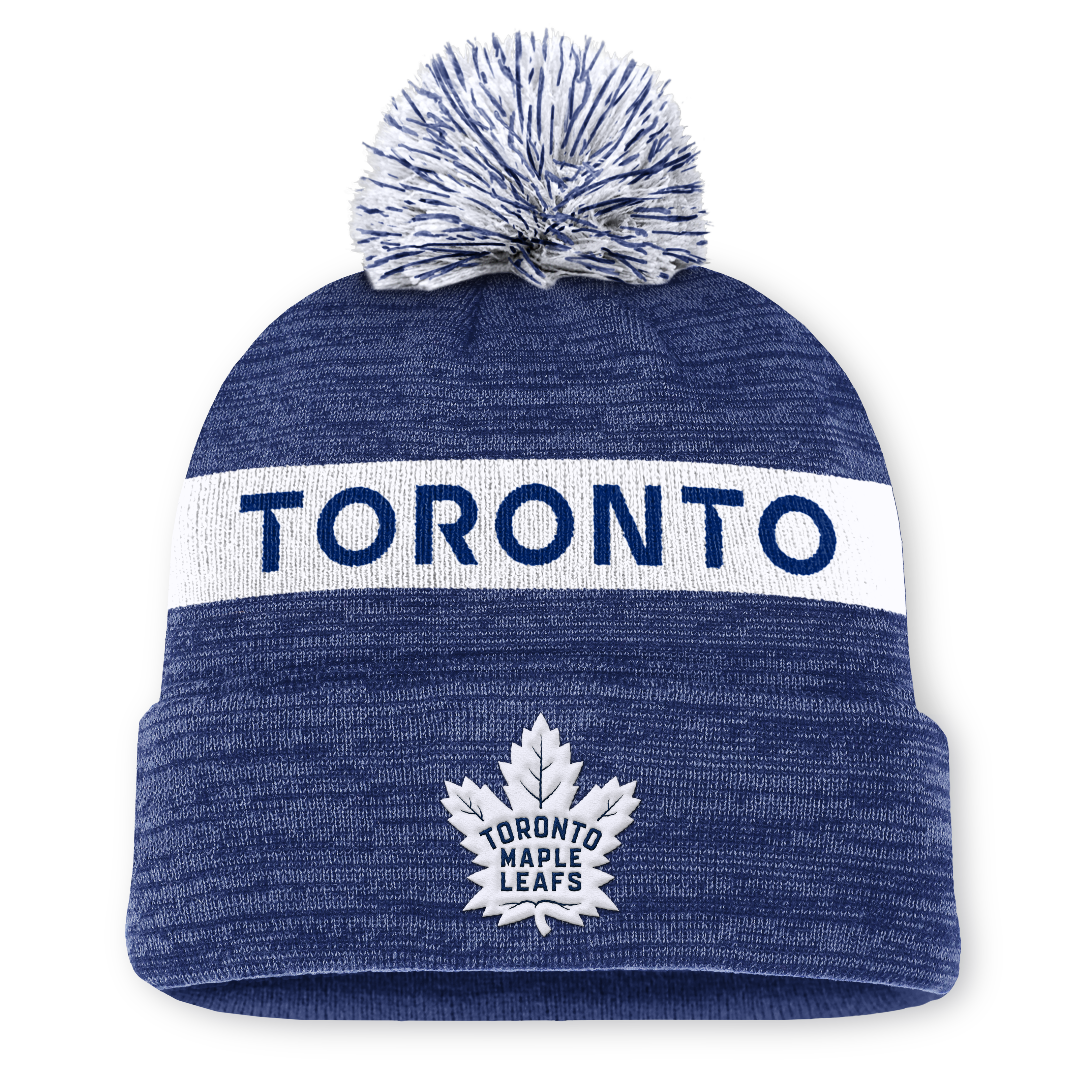 NHL Authentic Pro Rink Cuffed Knit Hat with Pom