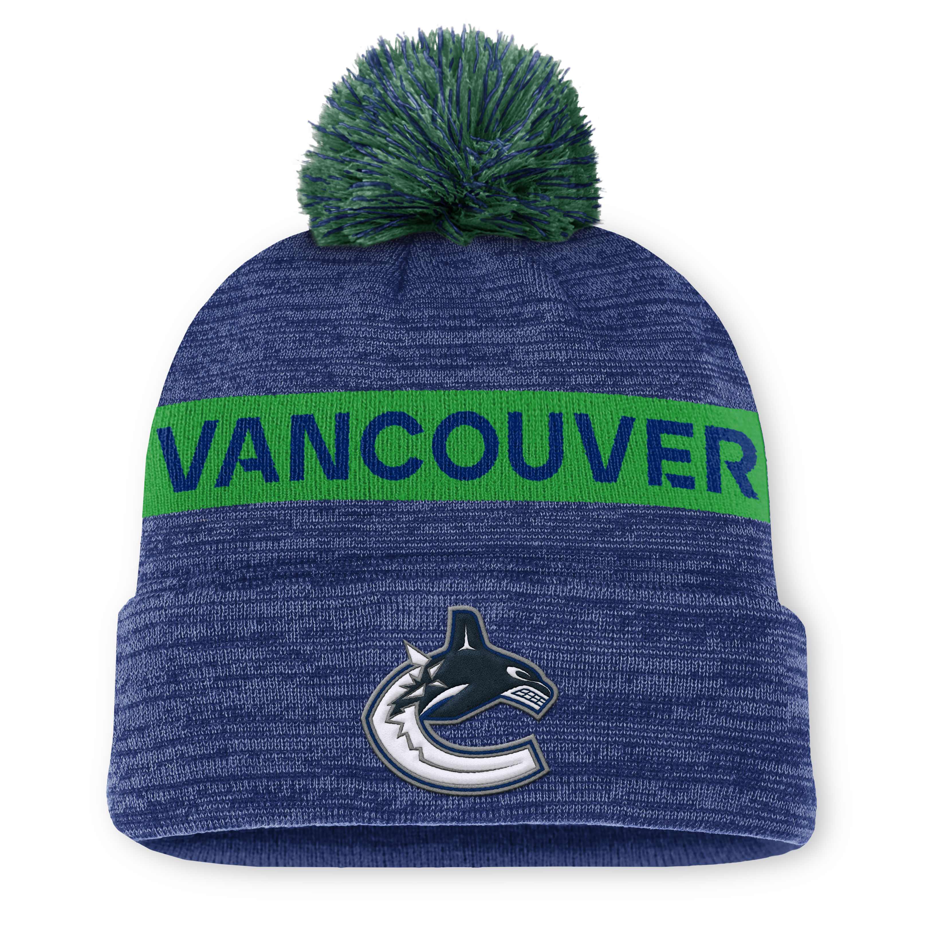 NHL Authentic Pro Rink Cuffed Knit Hat with Pom