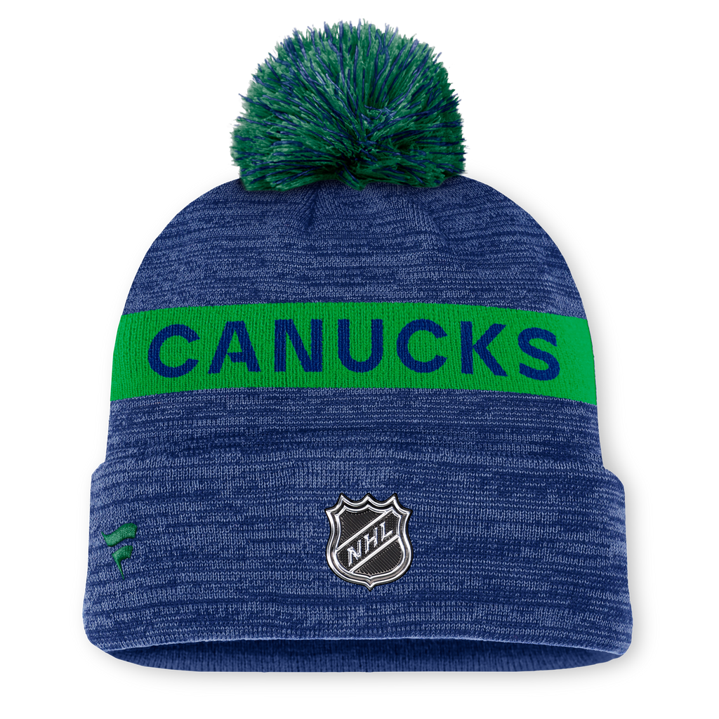 NHL Authentic Pro Rink Cuffed Knit Hat with Pom