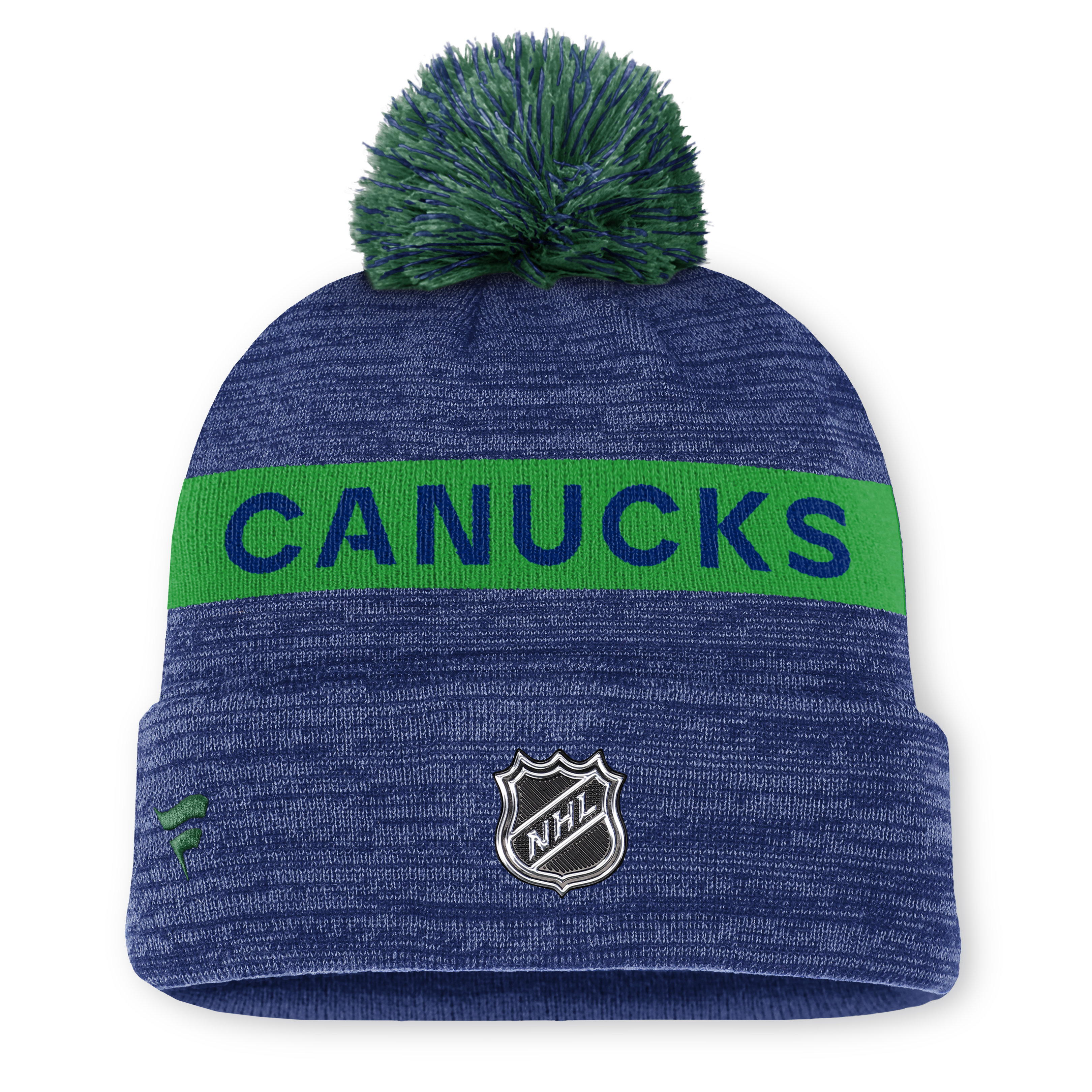 NHL Authentic Pro Rink Cuffed Knit Hat with Pom