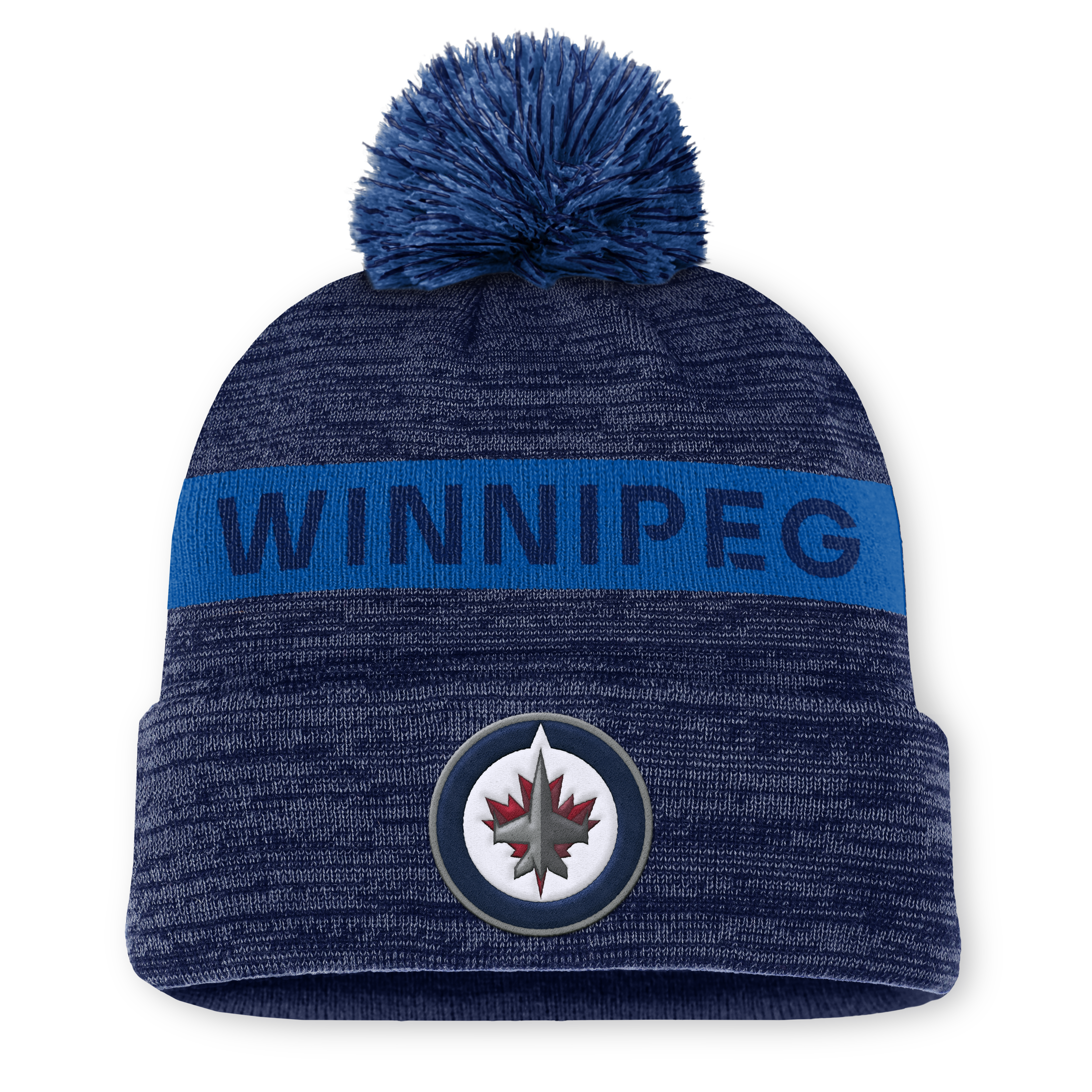 NHL Authentic Pro Rink Cuffed Knit Hat with Pom