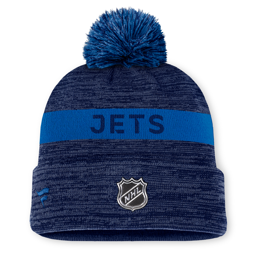 NHL Authentic Pro Rink Cuffed Knit Hat with Pom