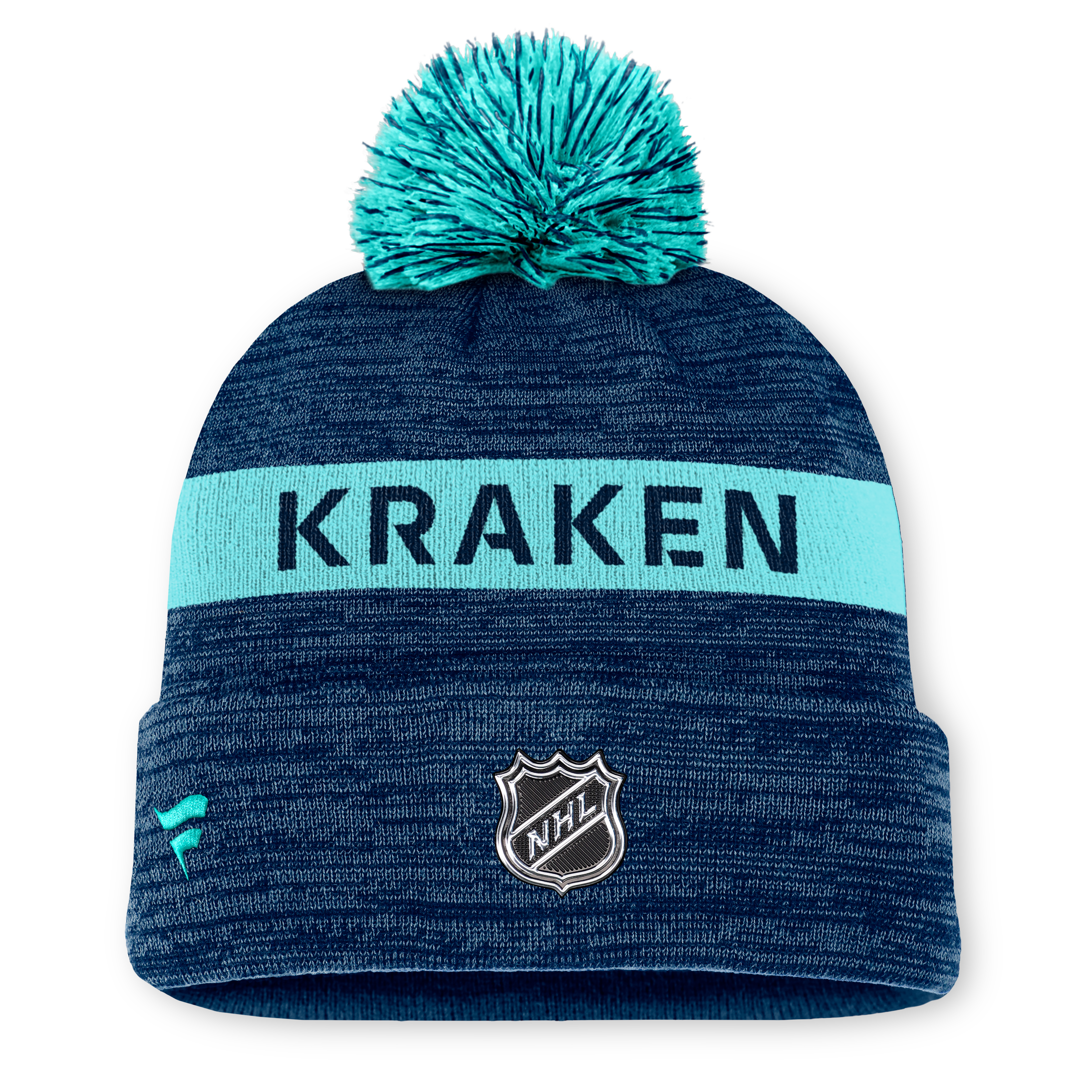 NHL Authentic Pro Rink Cuffed Knit Hat with Pom