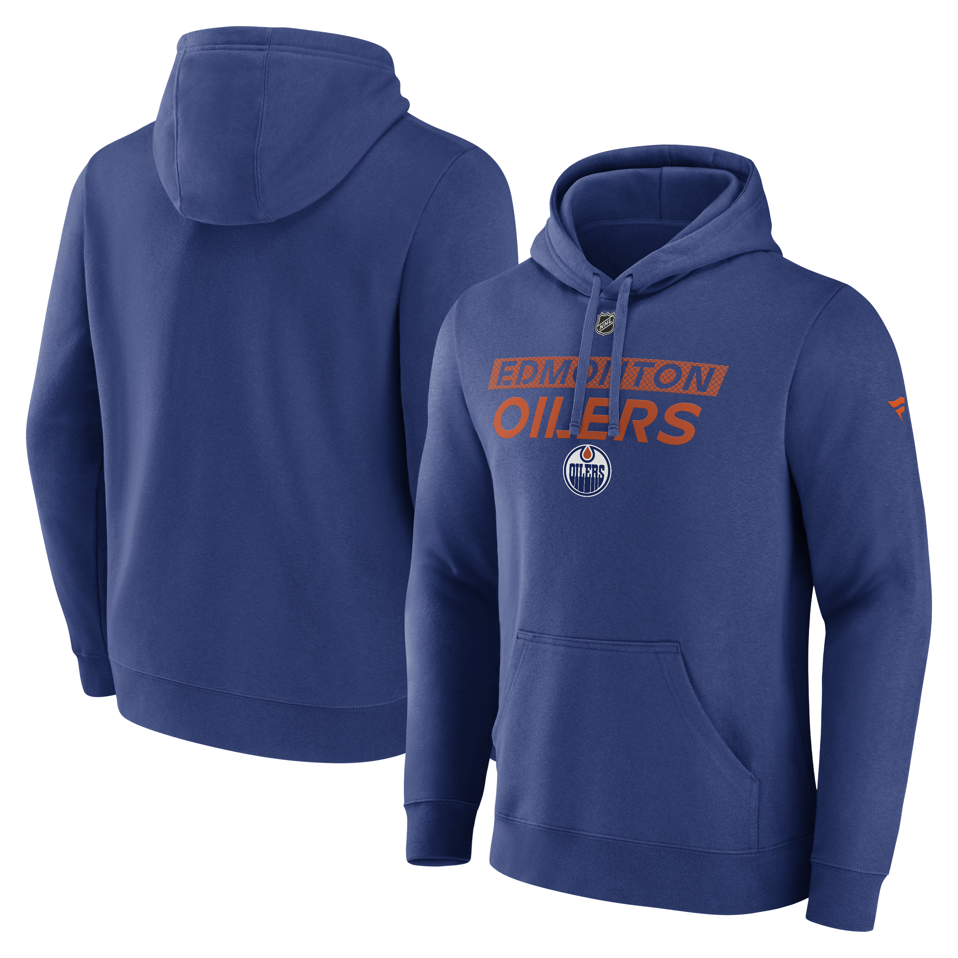 Edmonton Oilers Authentic Pro Core Primary Fleece Pullover Hoodie