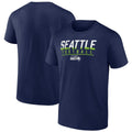Fanatics Seattle Seahawks Blocked T-Shirt - College Navy