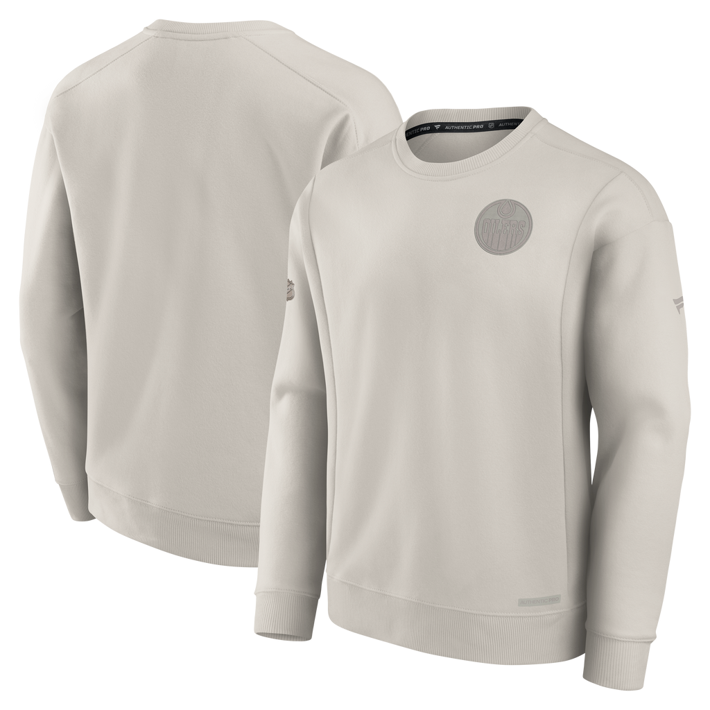 Edmonton Oilers Authentic Pro Road Fleece Pullover Sweatshirt