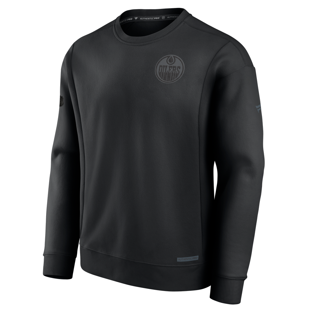 Edmonton Oilers Authentic Pro Road Fleece Pullover Sweatshirt