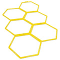 SKLZ Speed Web agility ladder, six yellow hexagonal rings laid flat