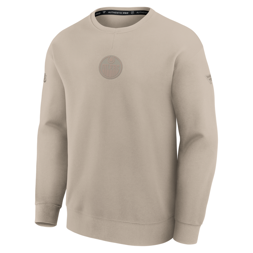 Fanatics Edmonton Authentic Pro Road Crewneck Sweatshirt