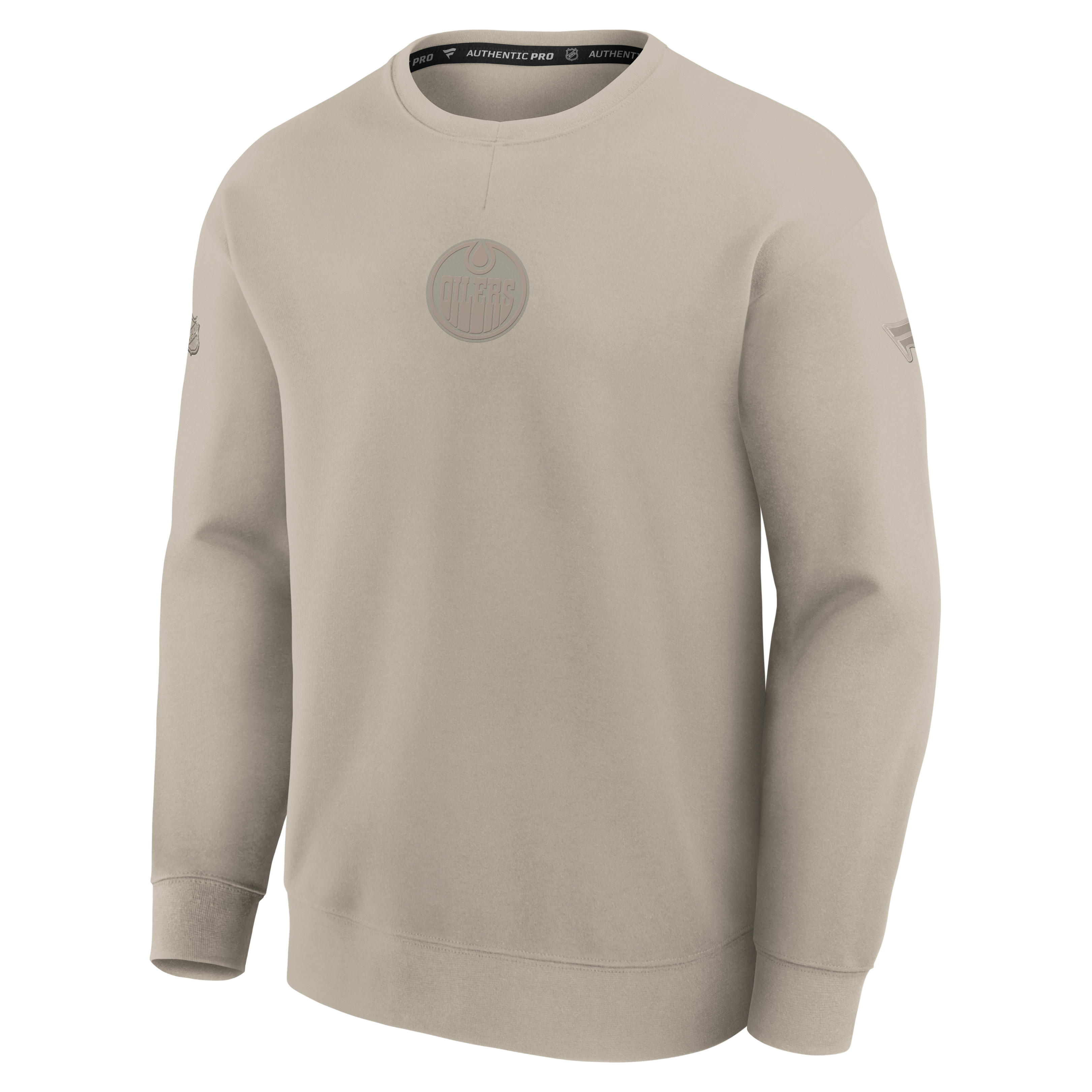 Fanatics Edmonton Authentic Pro Road Crewneck Sweatshirt