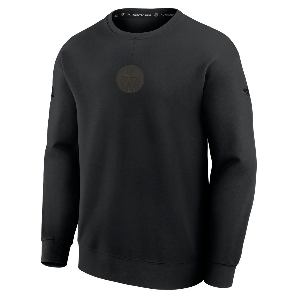 Fanatics Edmonton Authentic Pro Road Crewneck Sweatshirt
