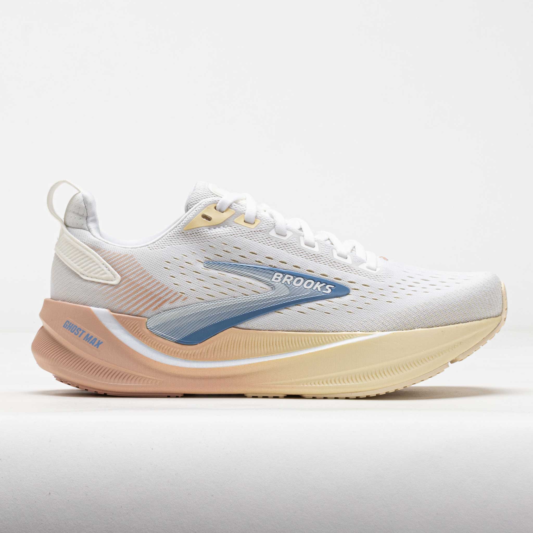Brooks Women's Ghost Max 4 Running Shoes - White/Rose/Rutabaga