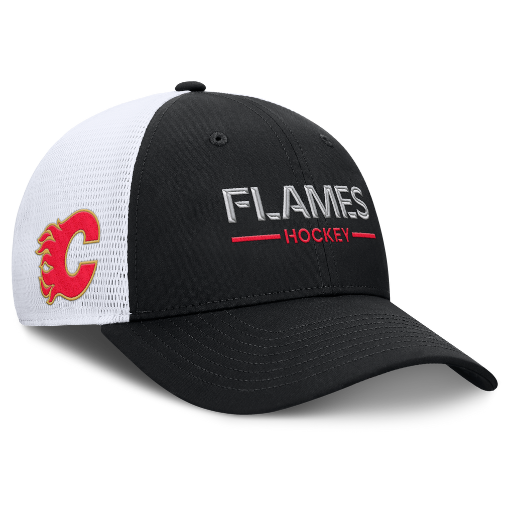 Fanatics Calgary Flames Authentic Pro Rinkside Structured Meshback Hat