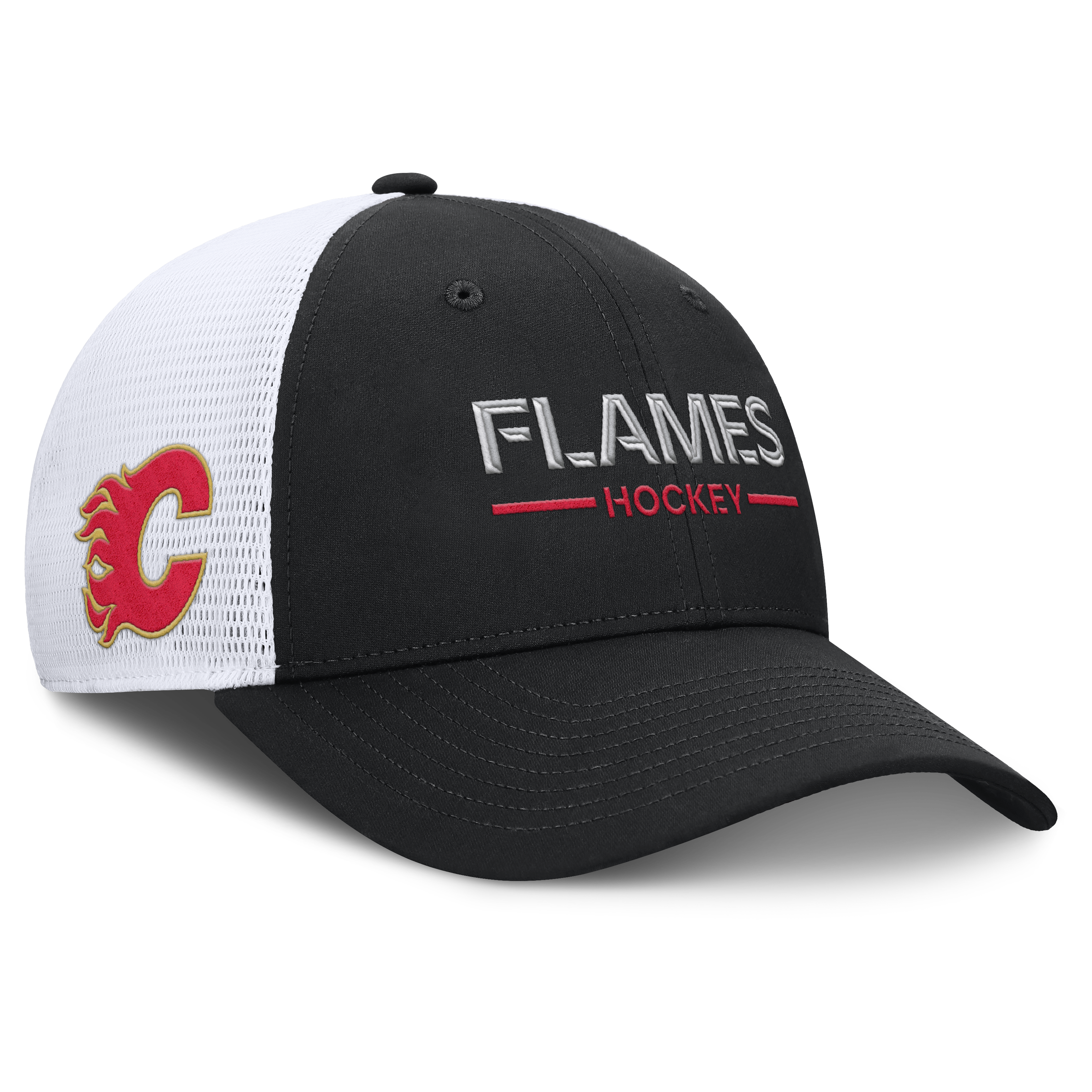 Fanatics Calgary Flames Authentic Pro Rinkside Structured Meshback Hat