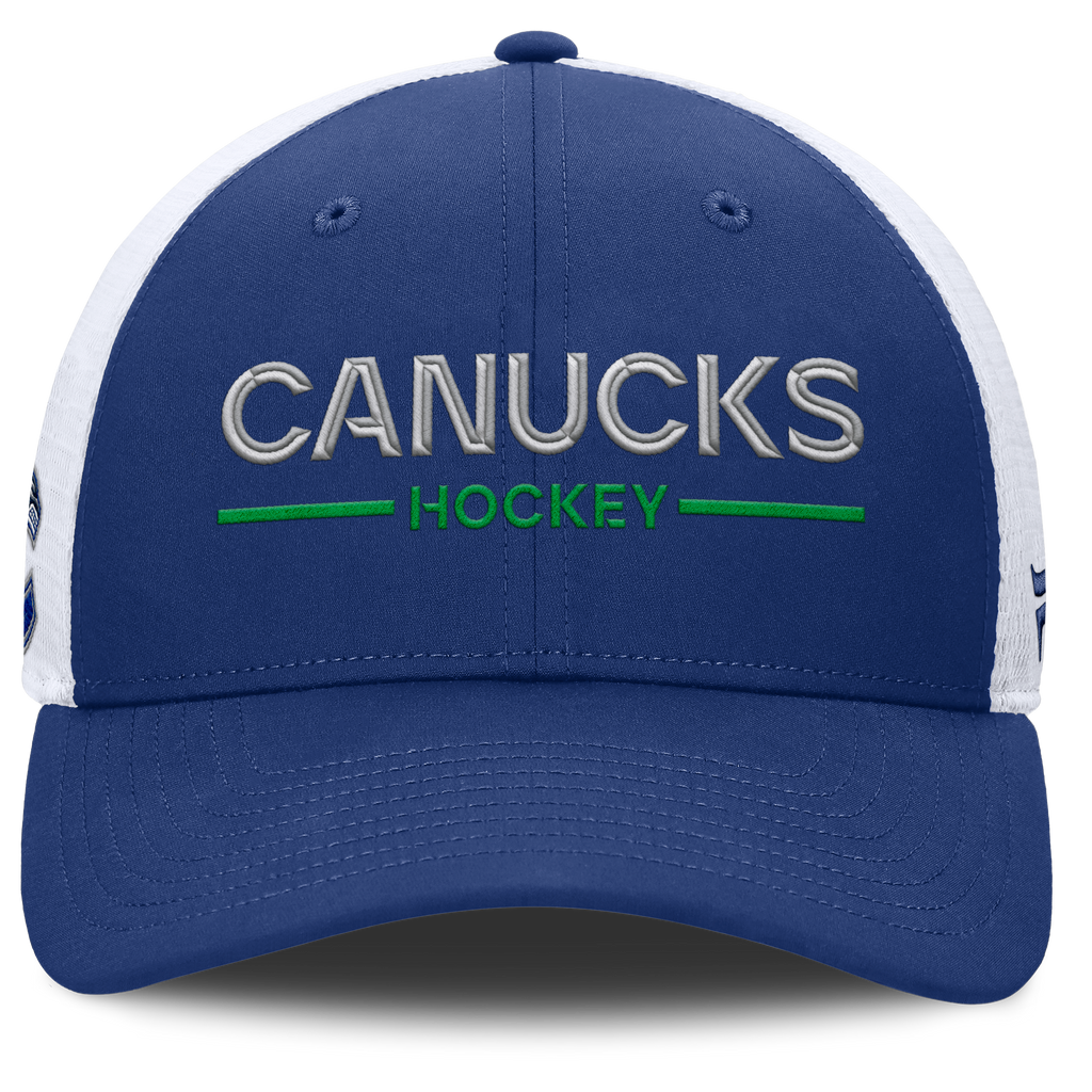 Fanatics Vancouver Canucks Authentic Pro Rinkside Structured Meshback Hat