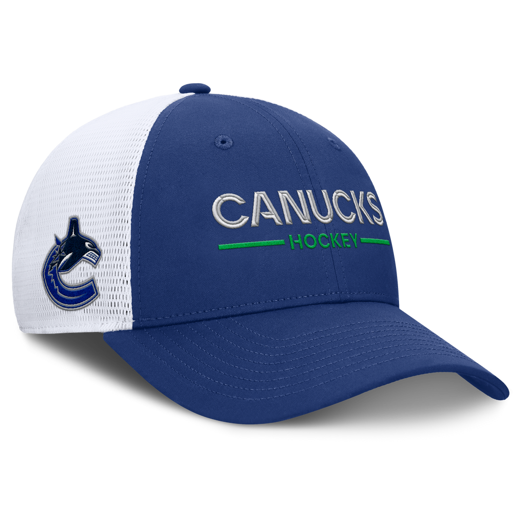 Fanatics Vancouver Canucks Authentic Pro Rinkside Structured Meshback Hat
