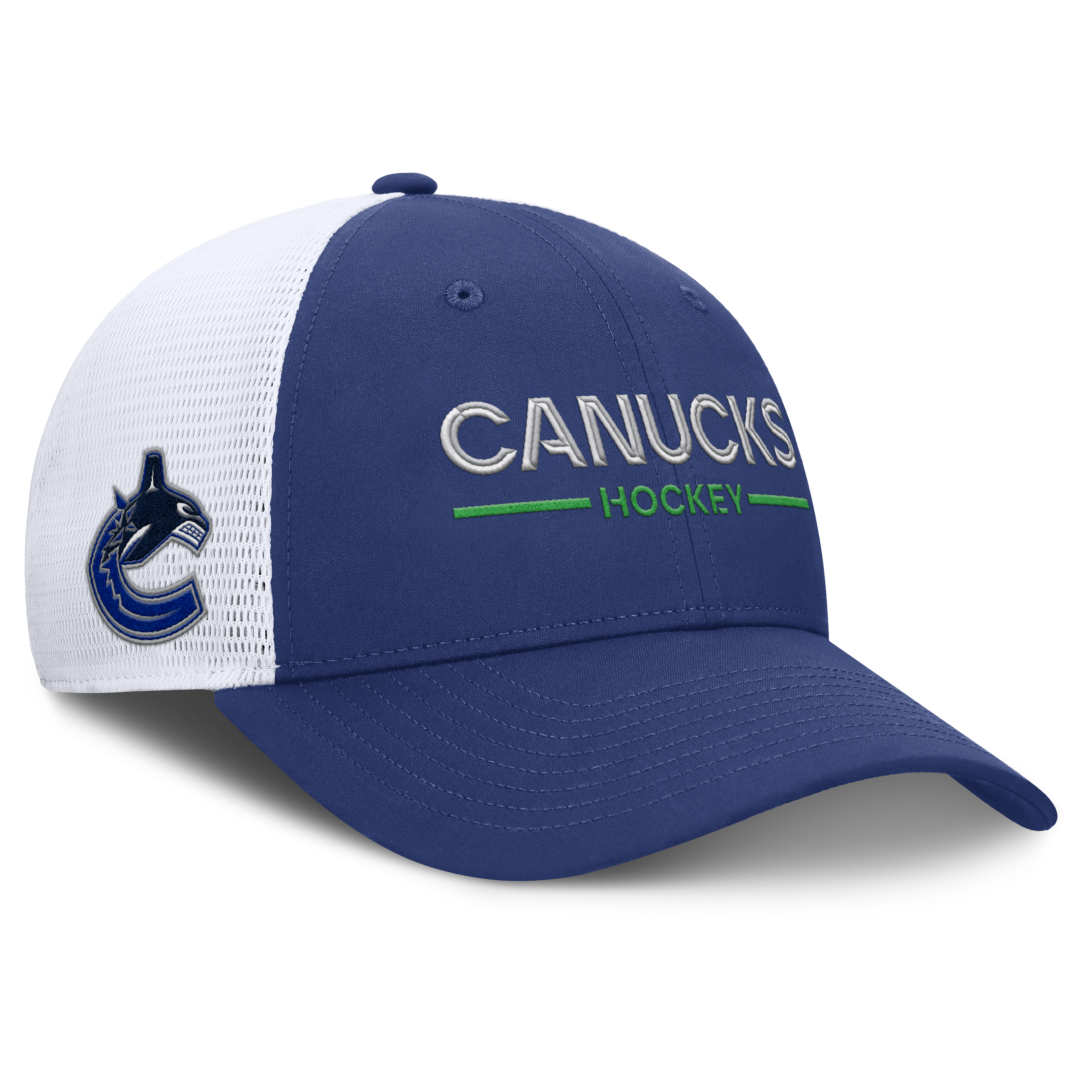 Fanatics Vancouver Canucks Authentic Pro Rinkside Structured Meshback Hat