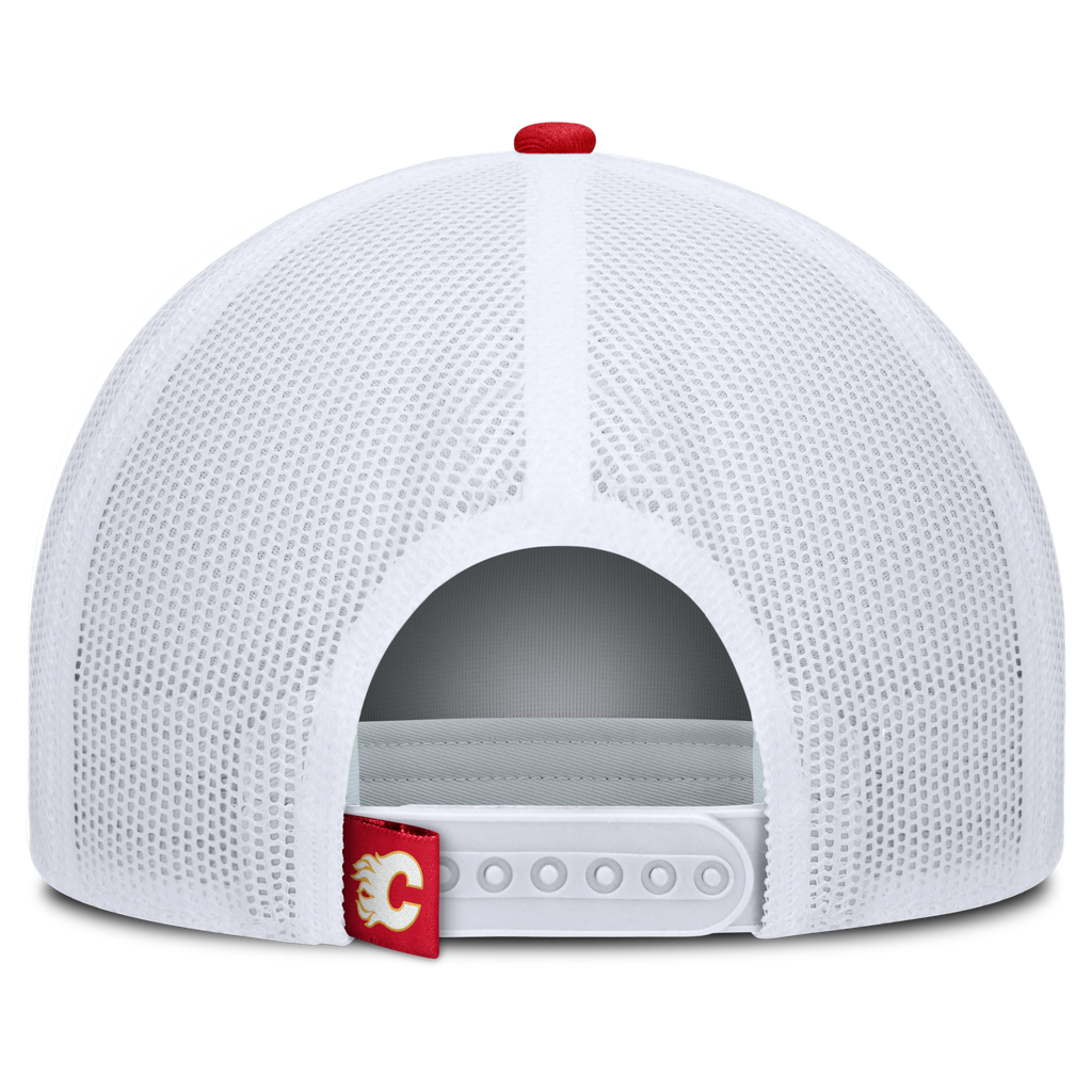 Fanatics Calgary Flames Course Adjustable Foam Front A-Frame Meshaback Hat