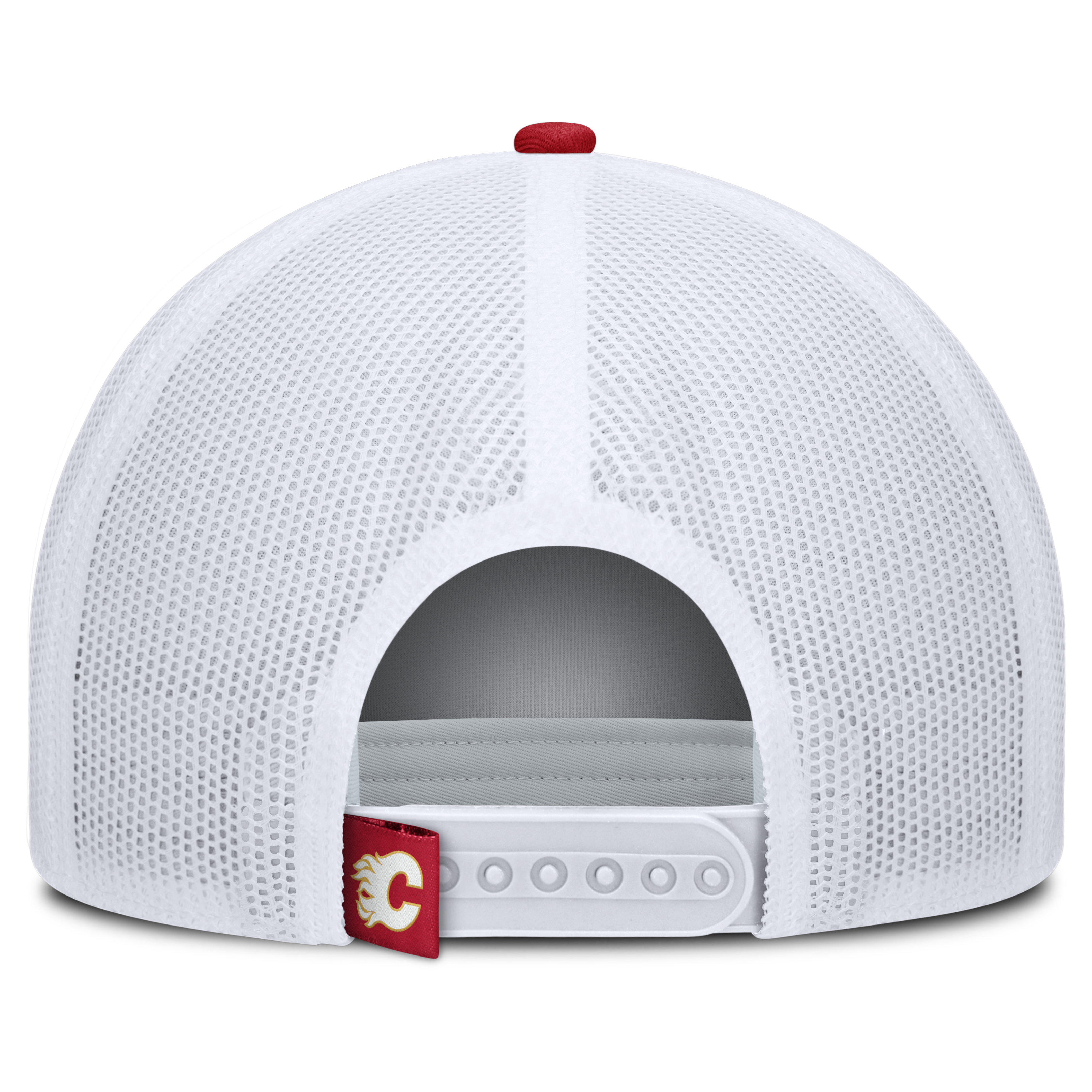 Fanatics Calgary Flames Course Adjustable Foam Front A-Frame Meshaback Hat