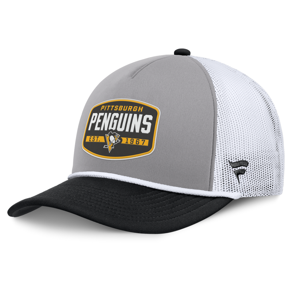 Fanatics Pittsburgh Penguins Course Adjustable Foam Front A-Frame Meshaback Hat