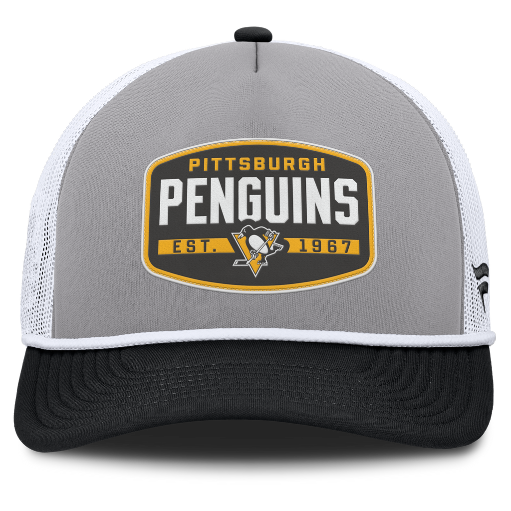 Fanatics Pittsburgh Penguins Course Adjustable Foam Front A-Frame Meshaback Hat